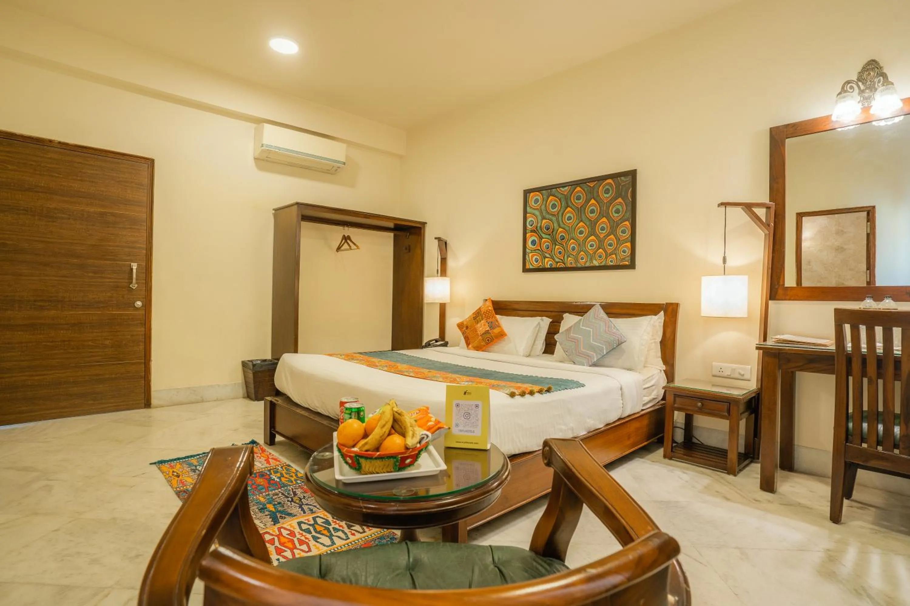 Bed in Tripli Hotels Shambhu Villas