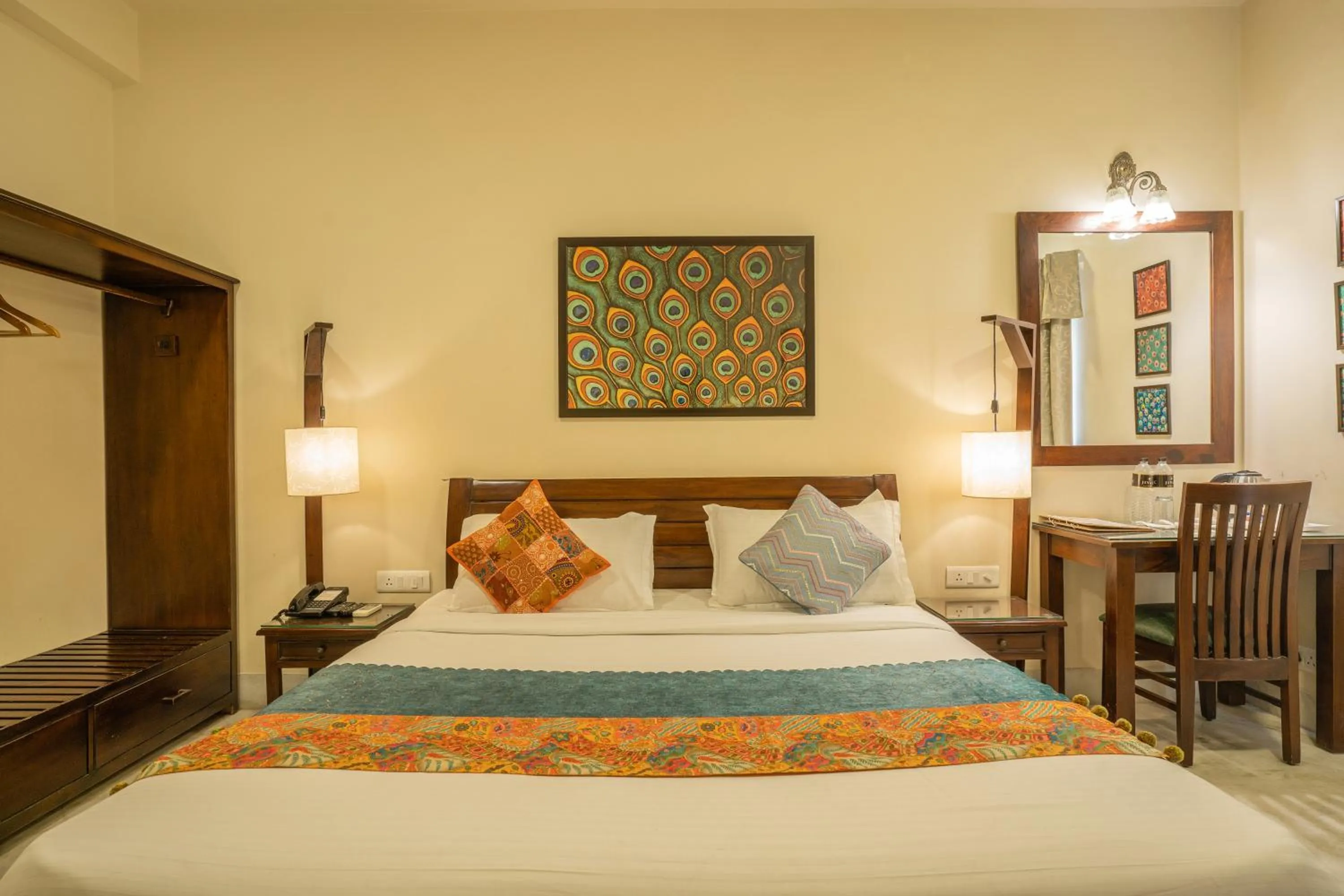 Bed in Tripli Hotels Shambhu Villas