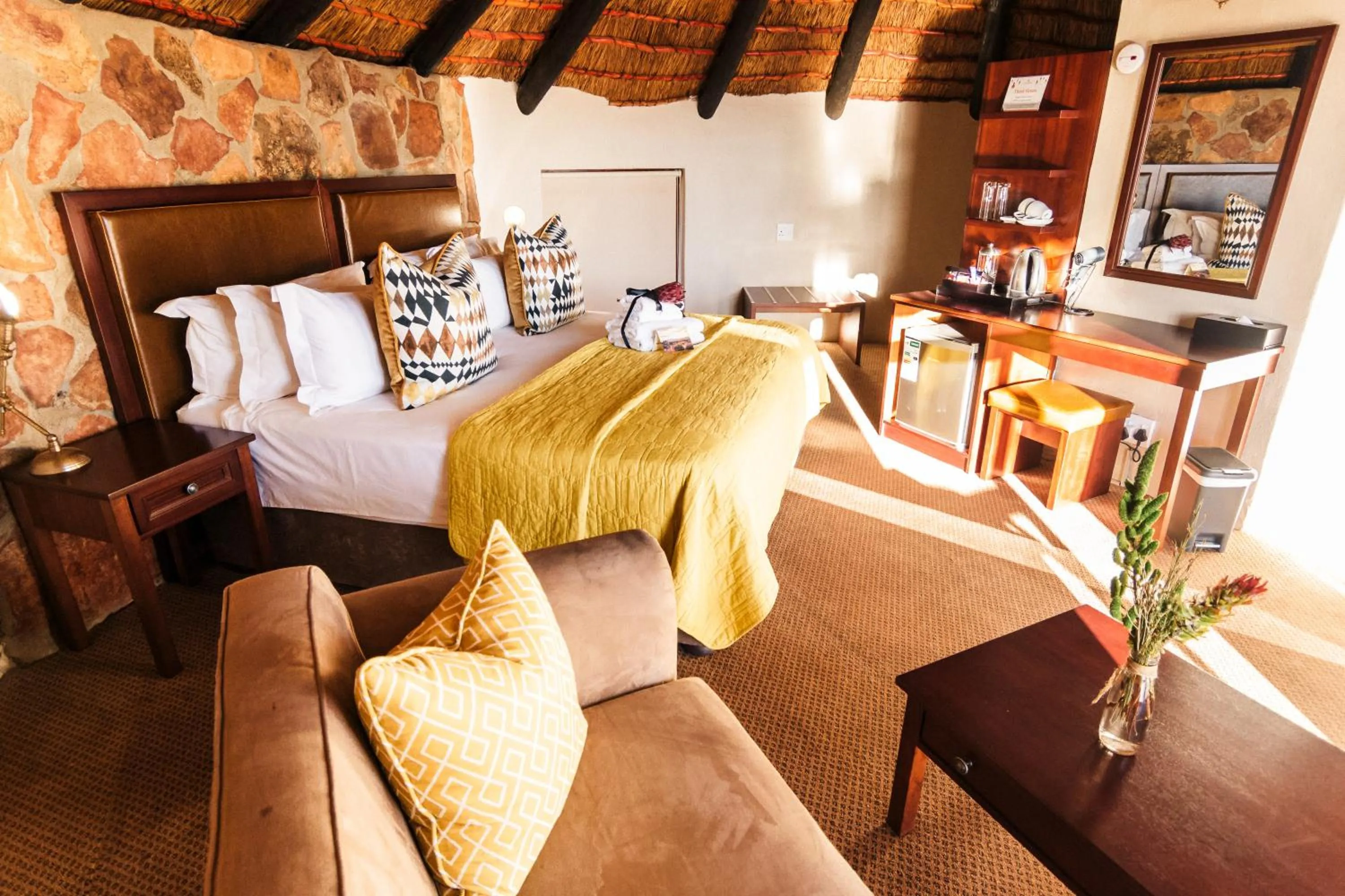 Bed in Kagga Kamma Eco Lodge & Spa
