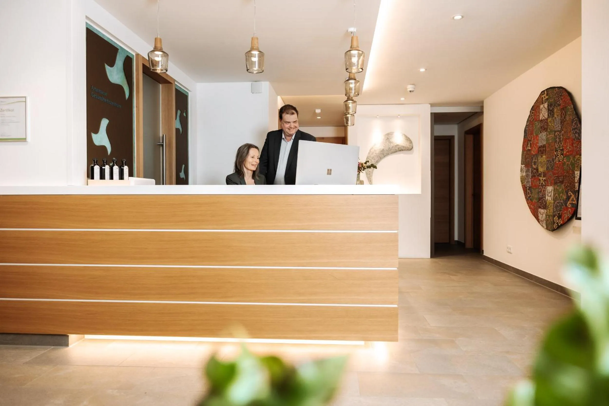 Lobby or reception in Klosterhof – Alpine Hideaway & Spa