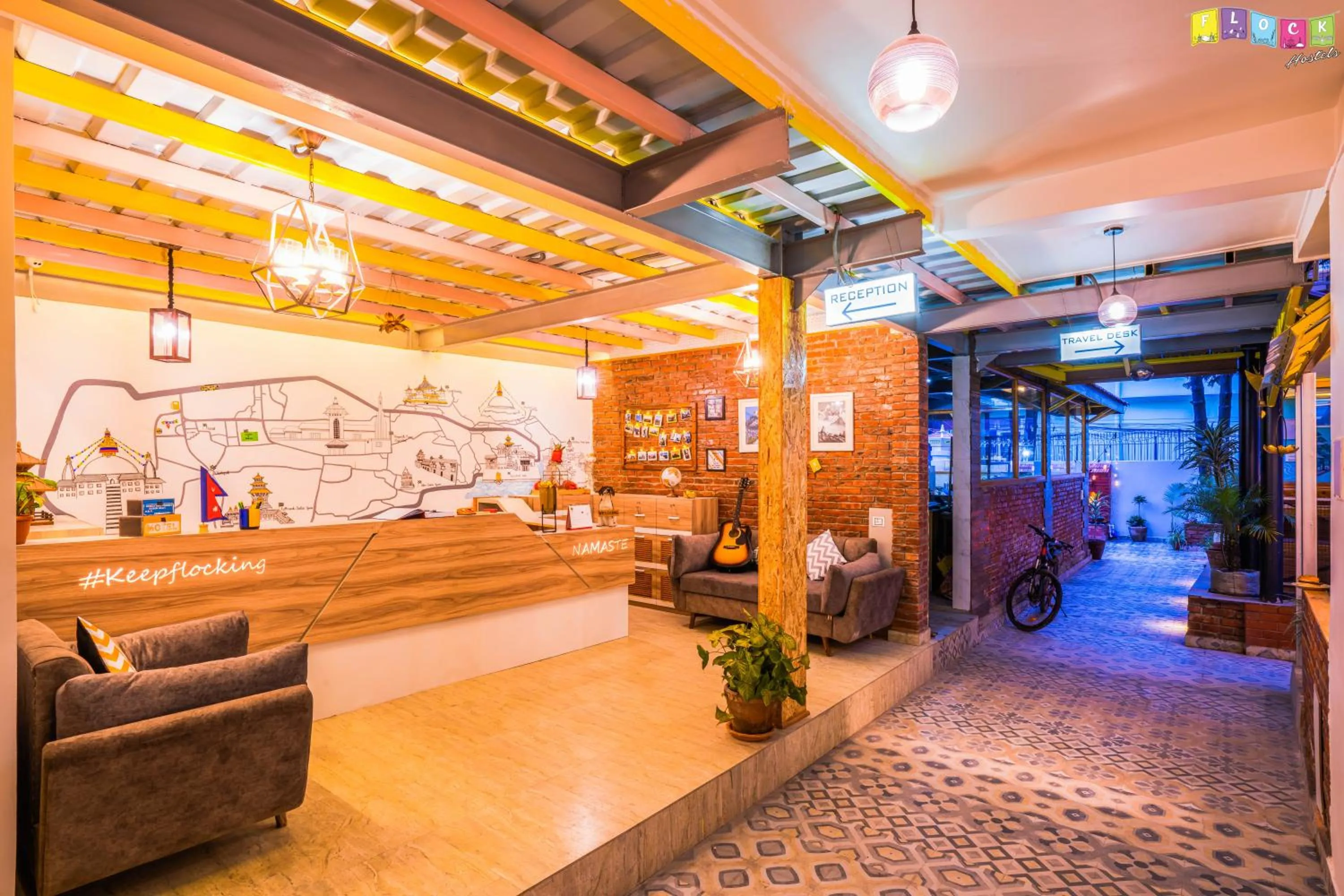 Lobby or reception in Flock Kathmandu