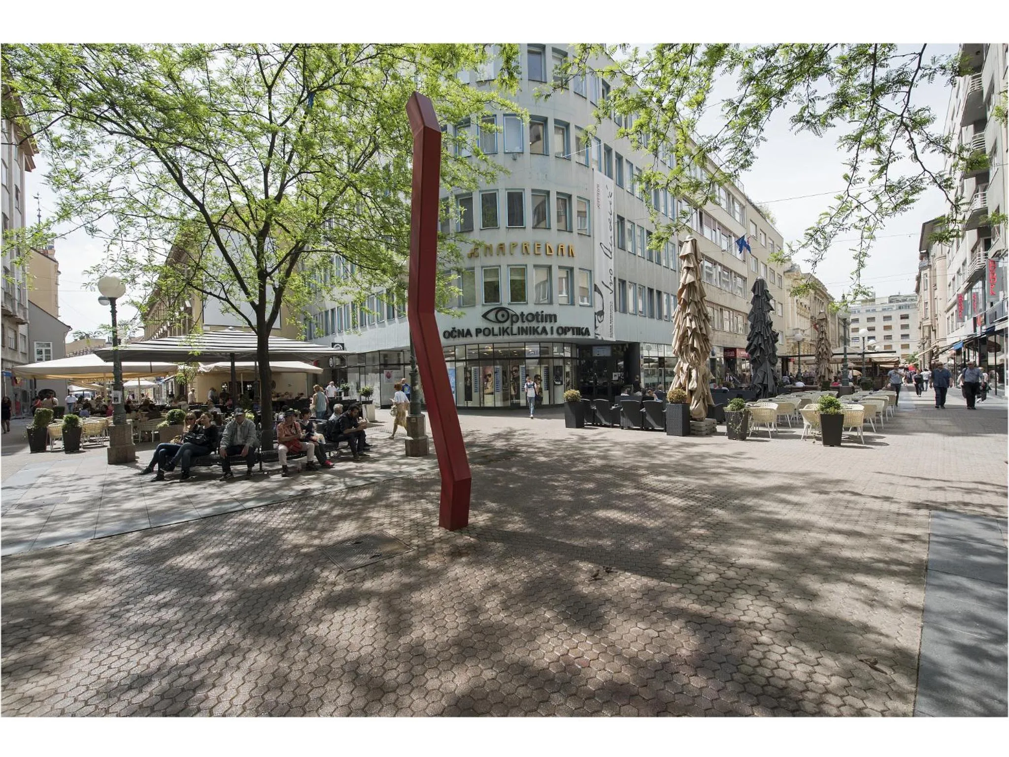 Property building in Angel Main Square Center Zagreb