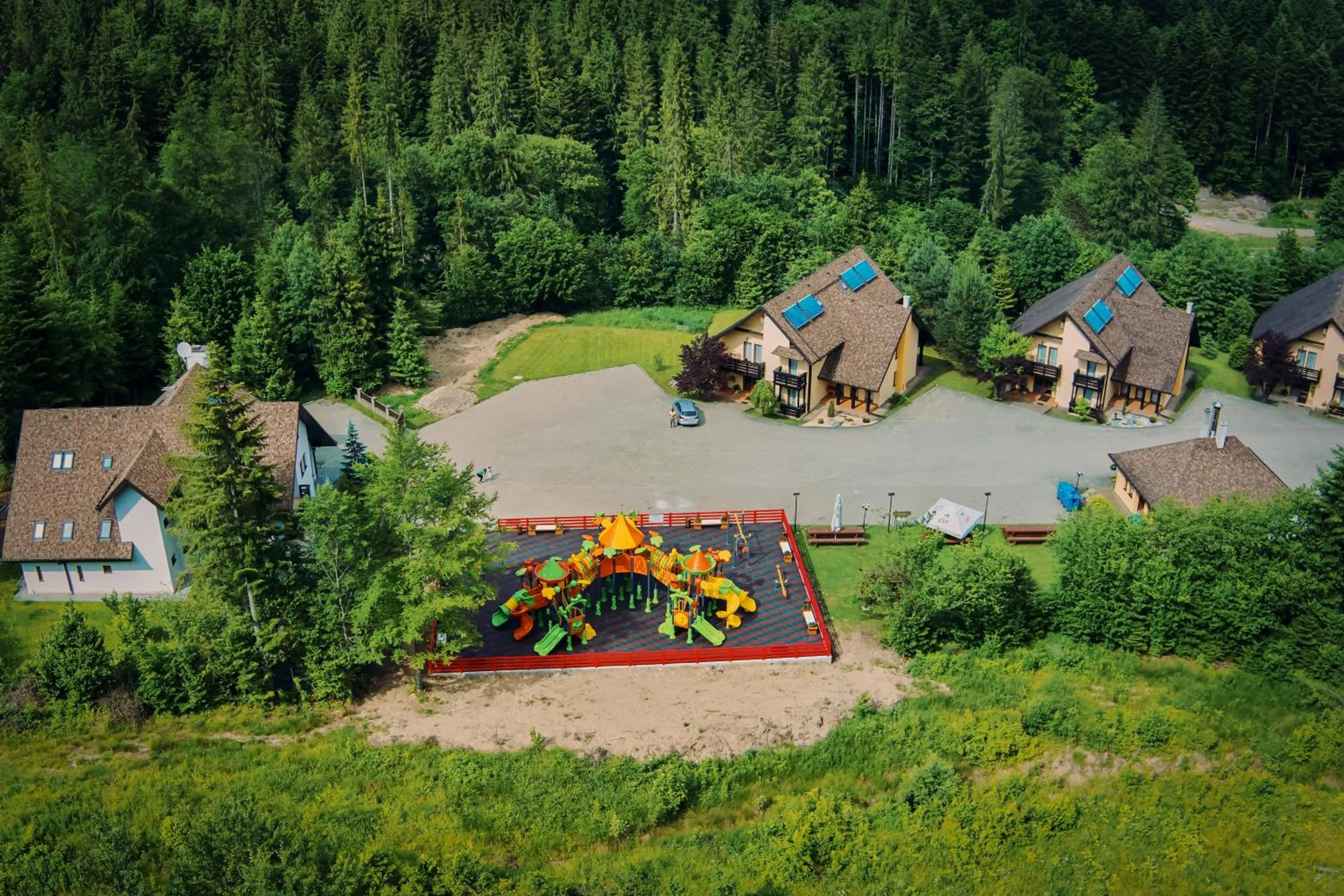 Bird's eye view in Complex Turistic Bucovina
