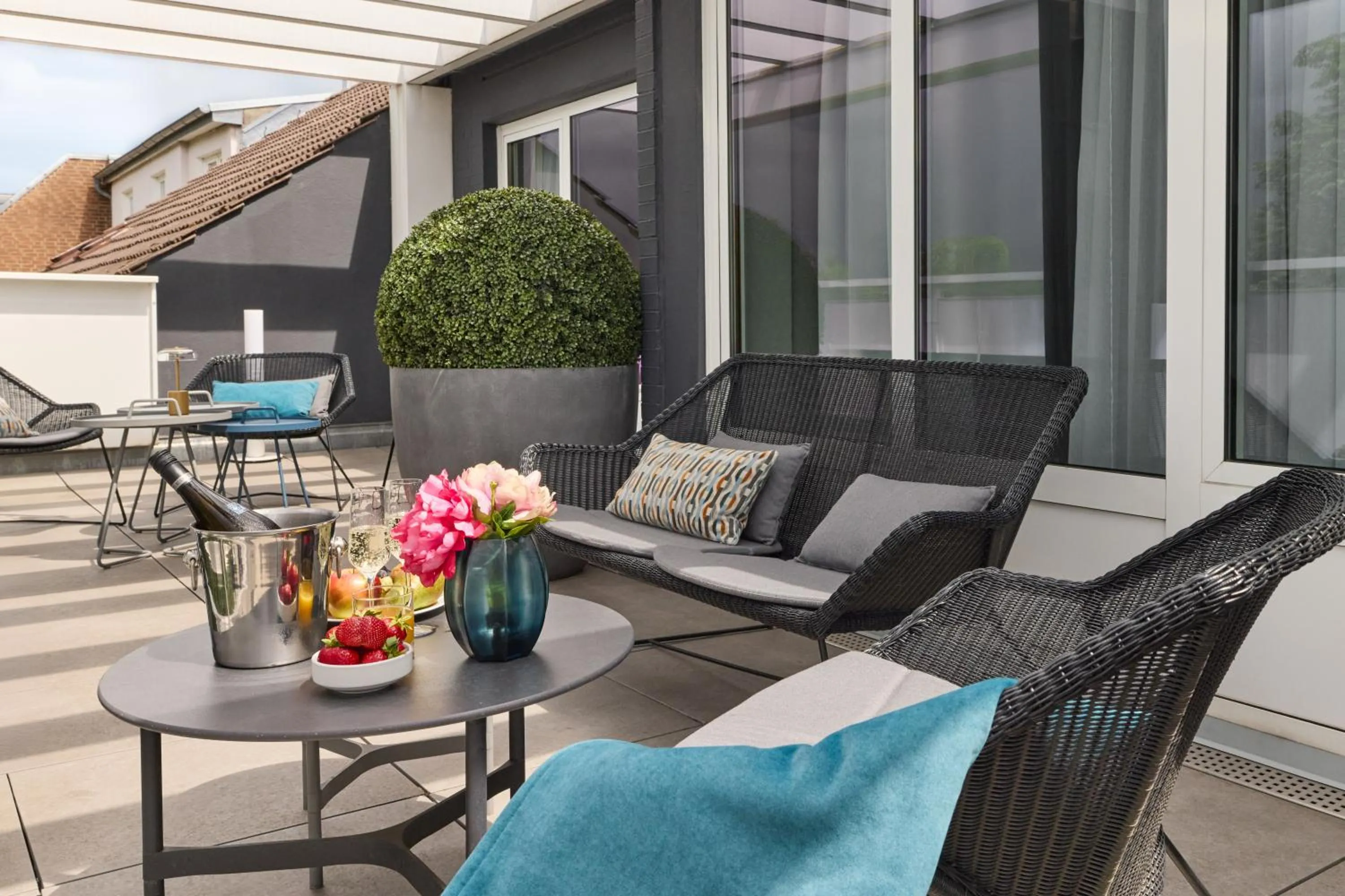 Balcony/Terrace in Hotel du Nord Alster - auf der Uhlenhorst - SELF CHECK-IN