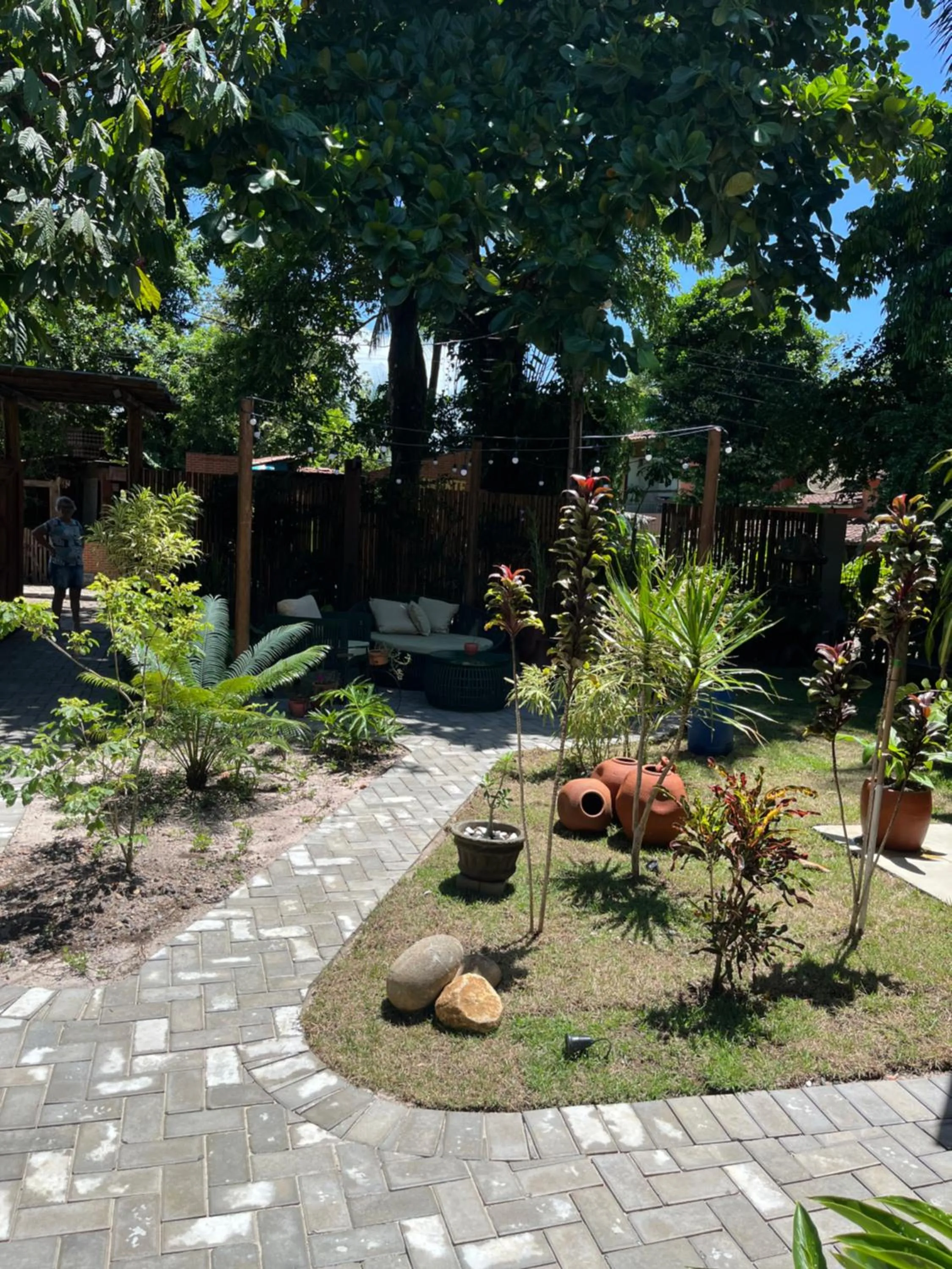 Garden view in Pousada Vilarejo