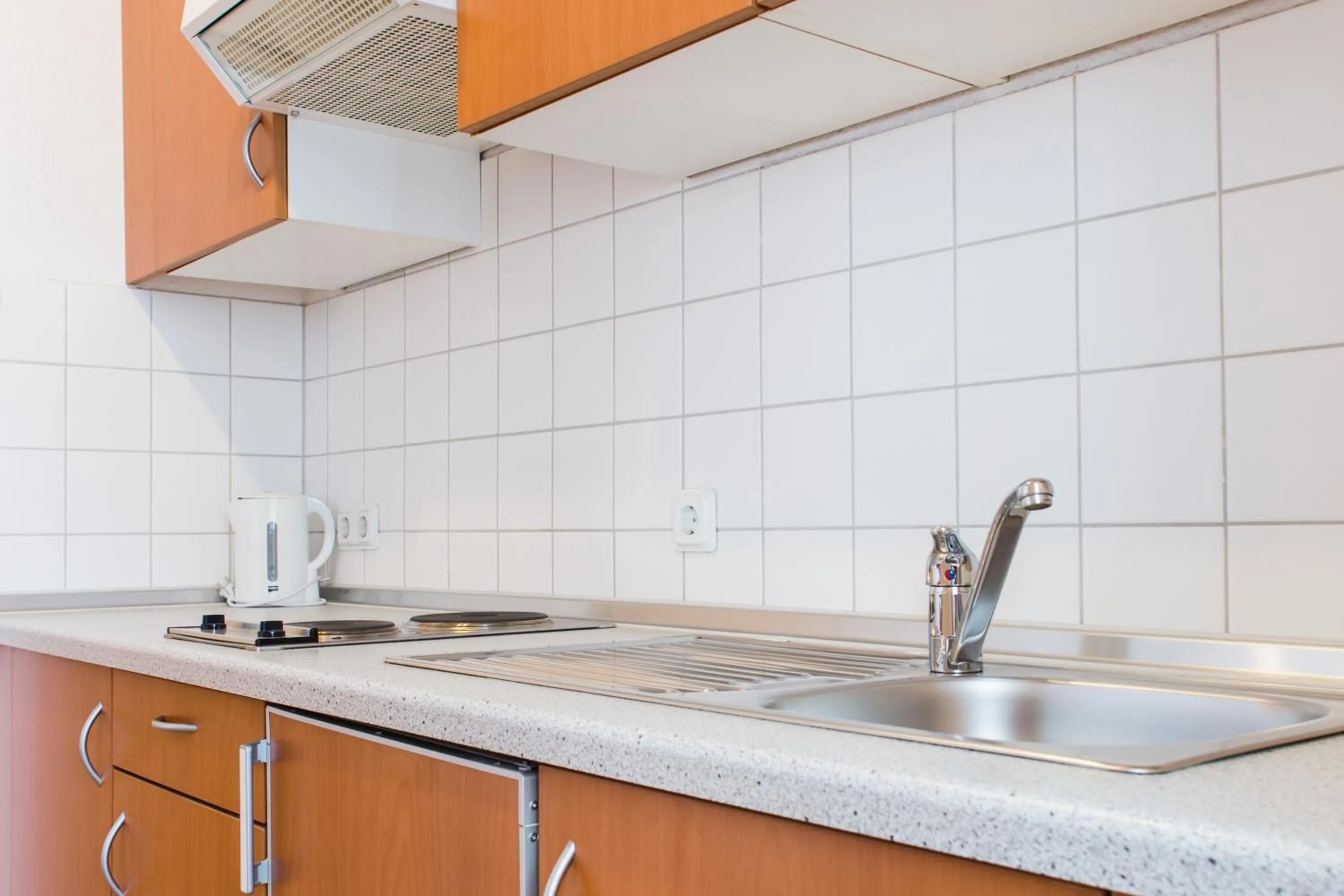 Kitchen or kitchenette in Altwernigeröder Apparthotel