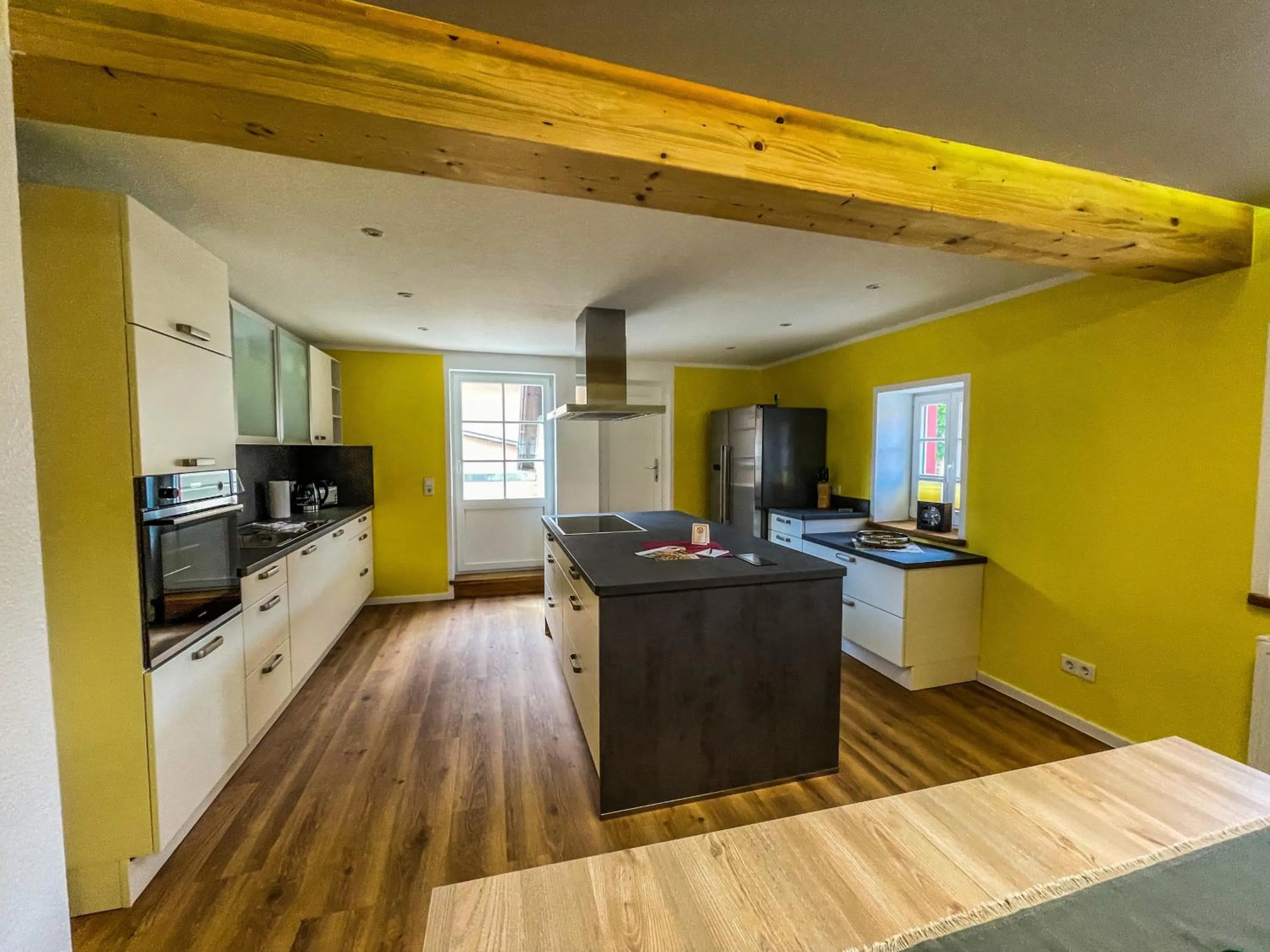 Kitchen or kitchenette in Altwernigeröder Apparthotel