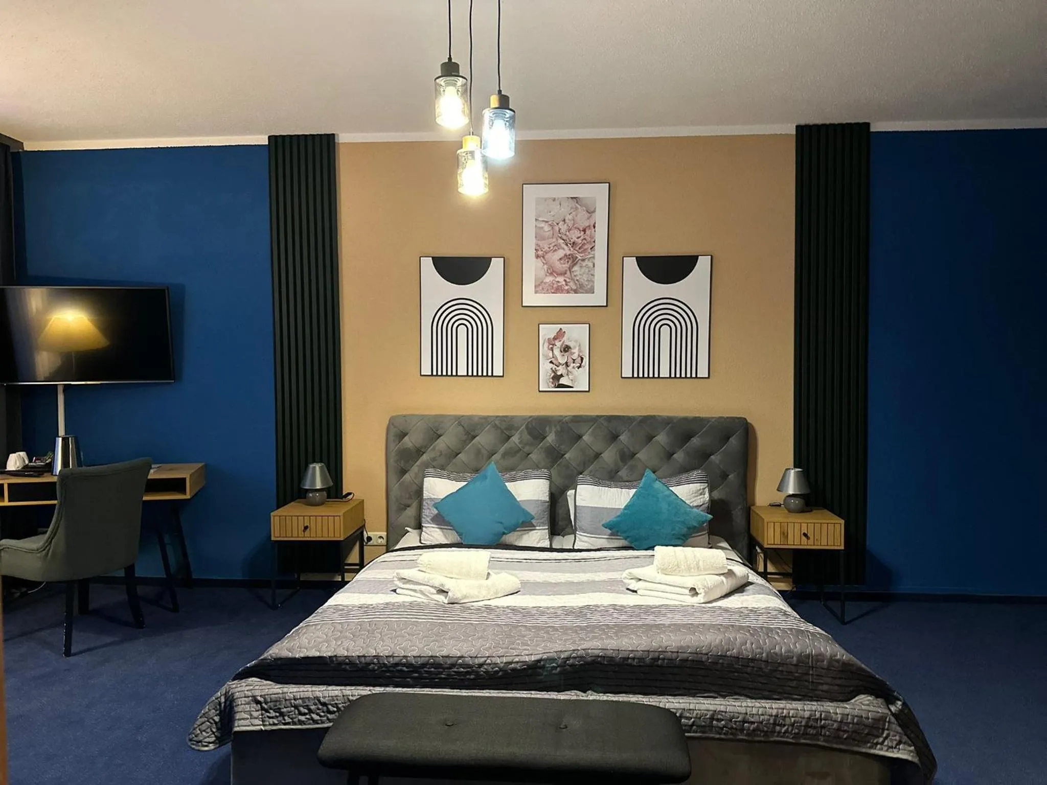 Bed in Parkhotel Waldschlösschen