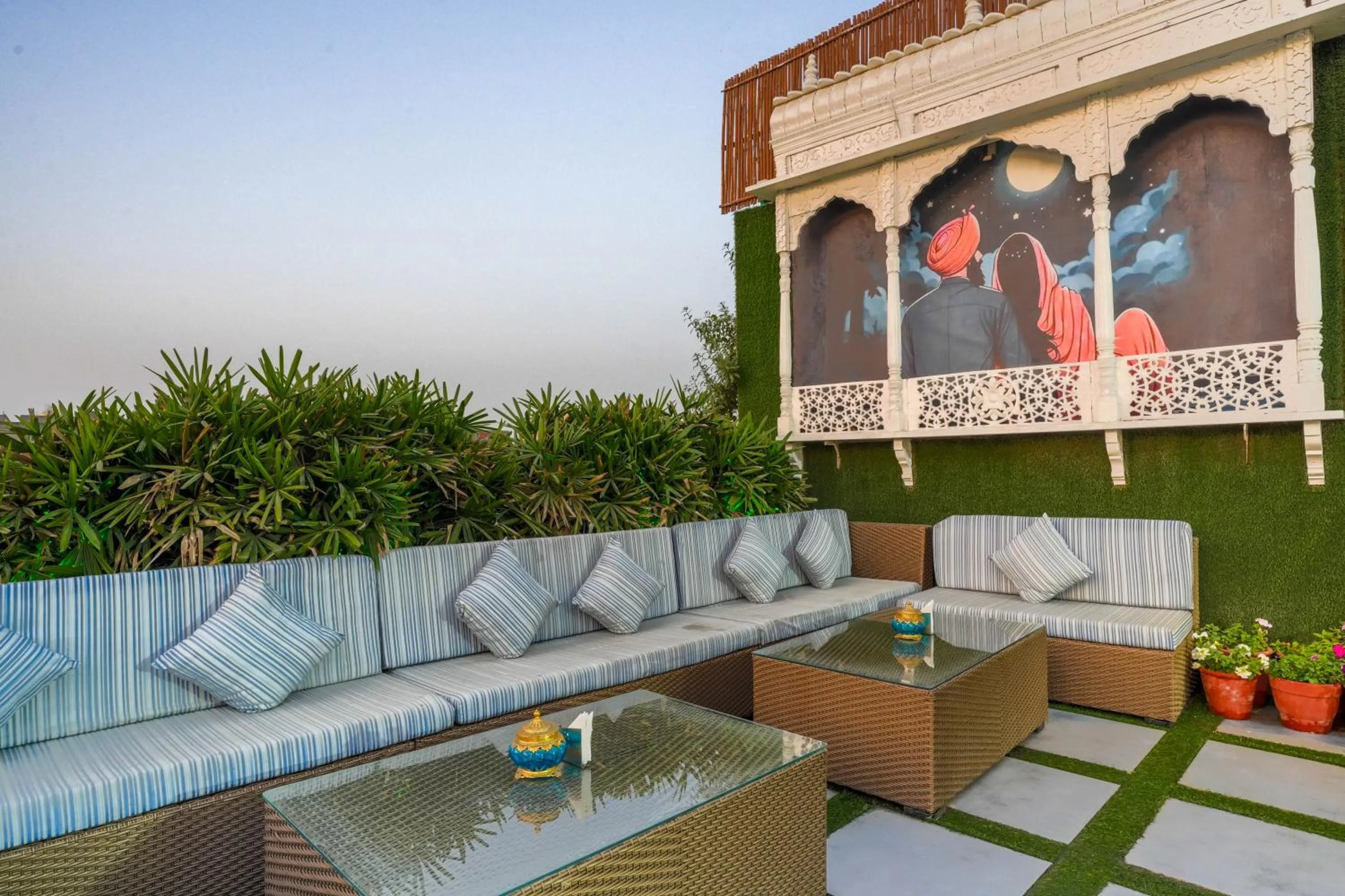 Balcony/Terrace in Stamps Golden Lagoon by Eight Continents - Opposite to Golden Temple