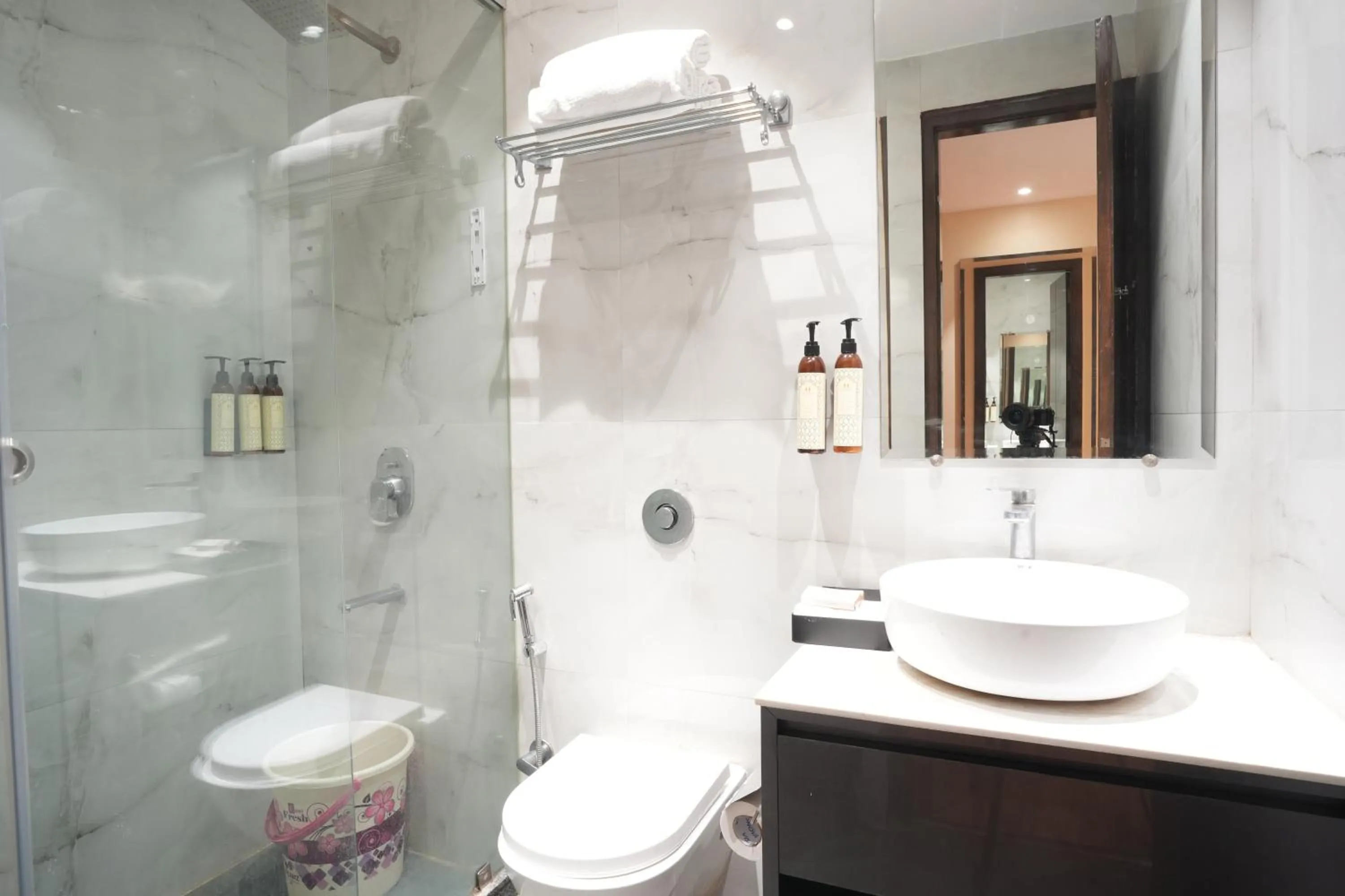 Shower in Stamps Golden Lagoon by Eight Continents - Opposite to Golden Temple