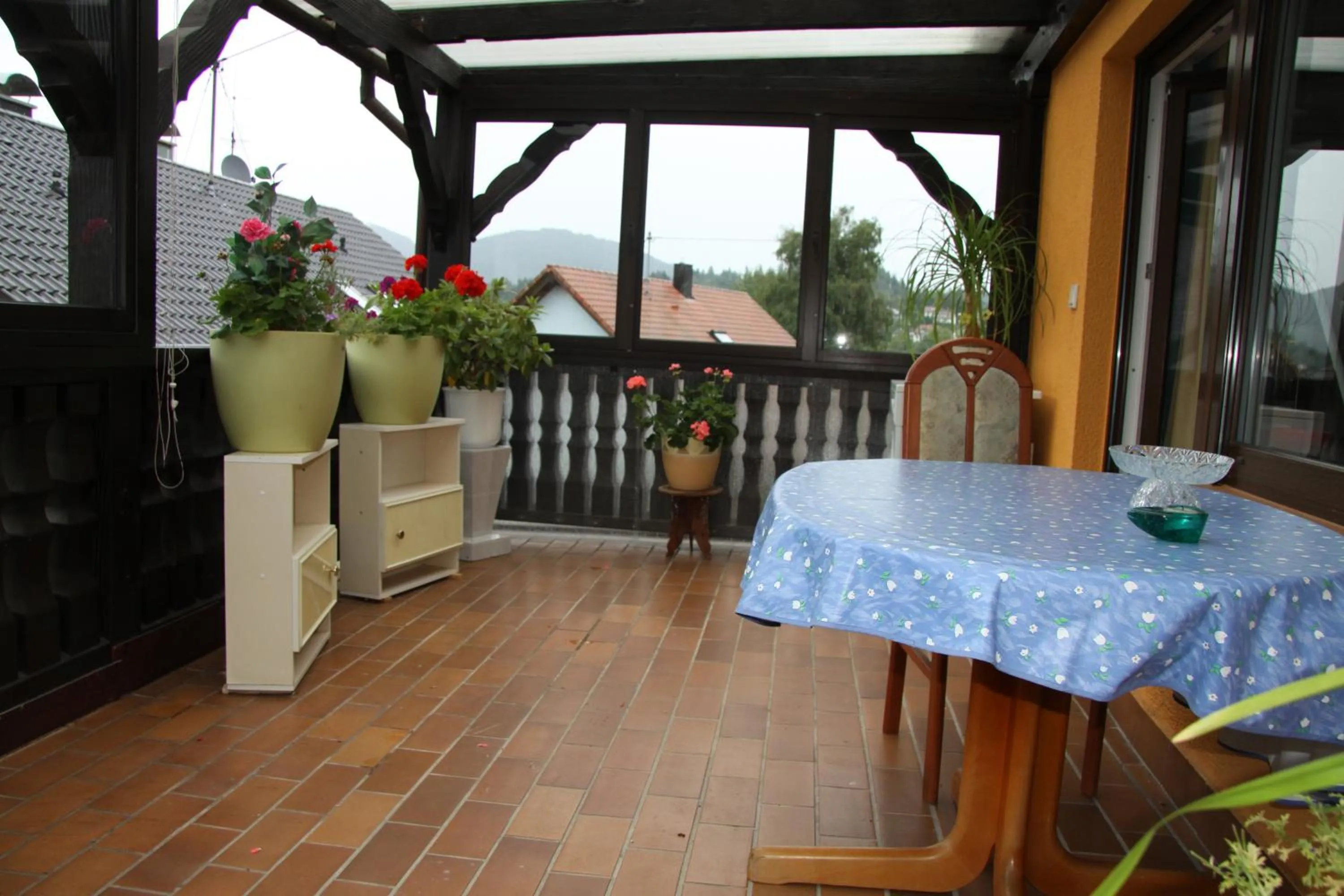 Balcony/Terrace in Gästehaus Alexanna