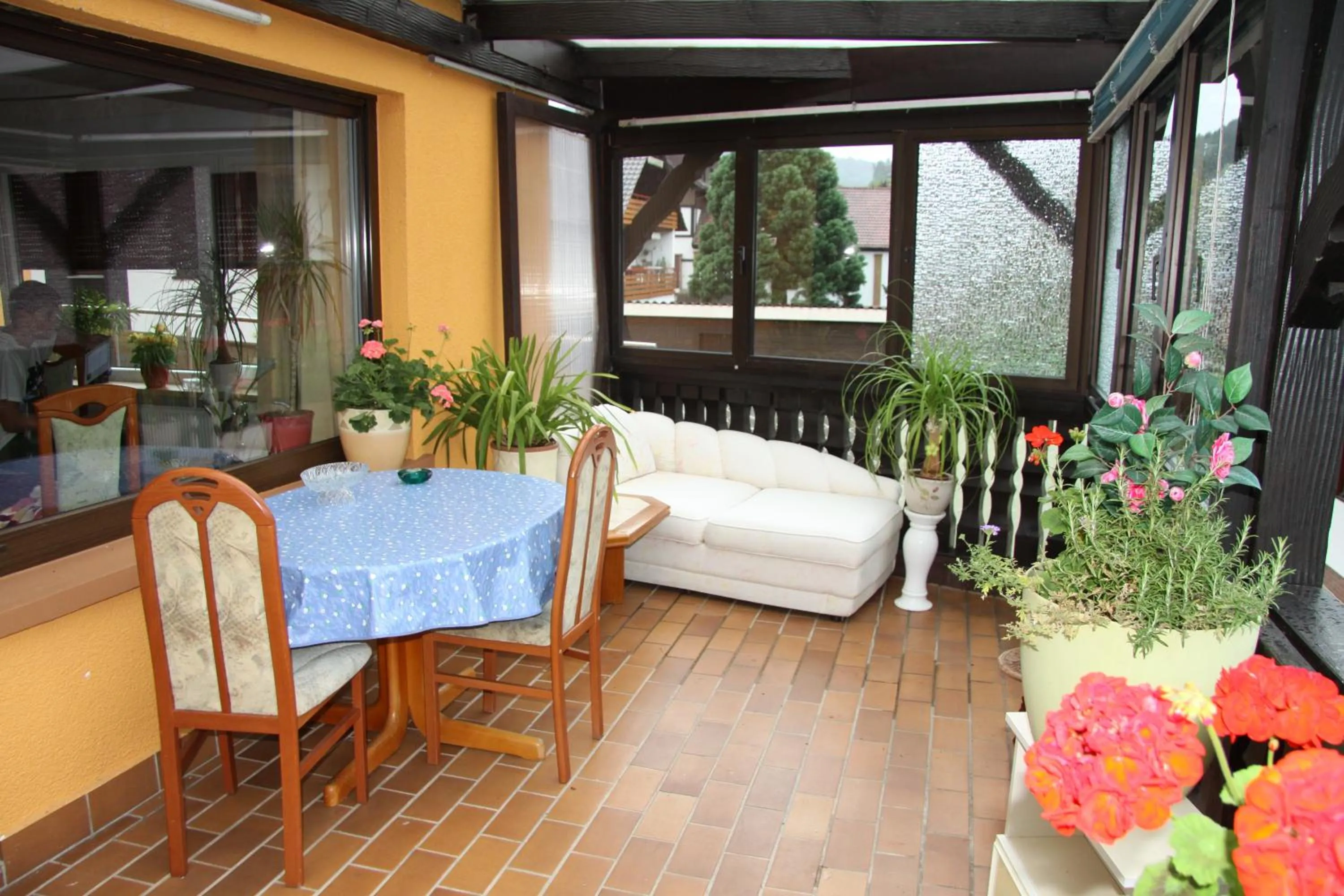 Balcony/Terrace in Gästehaus Alexanna