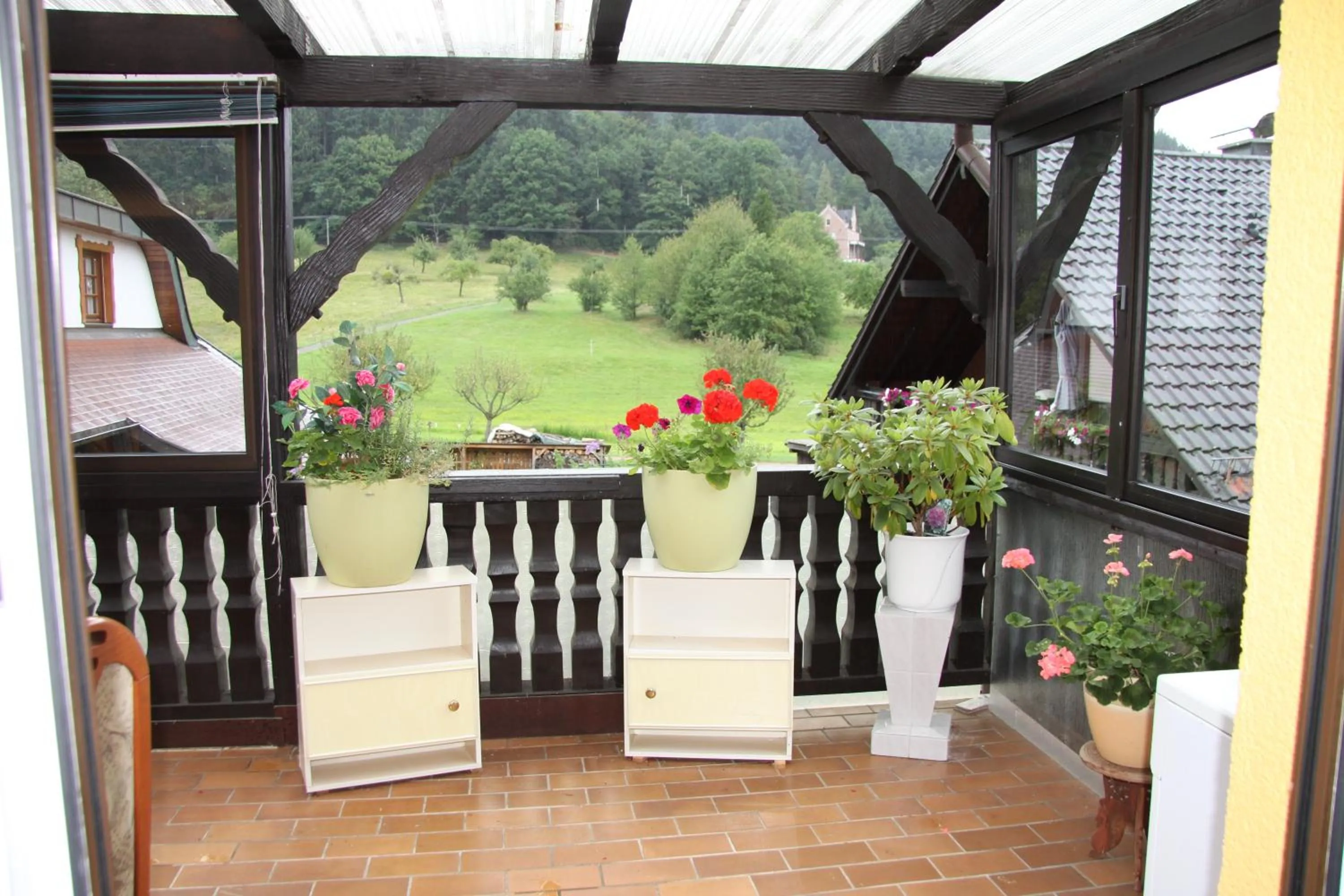 Balcony/Terrace in Gästehaus Alexanna