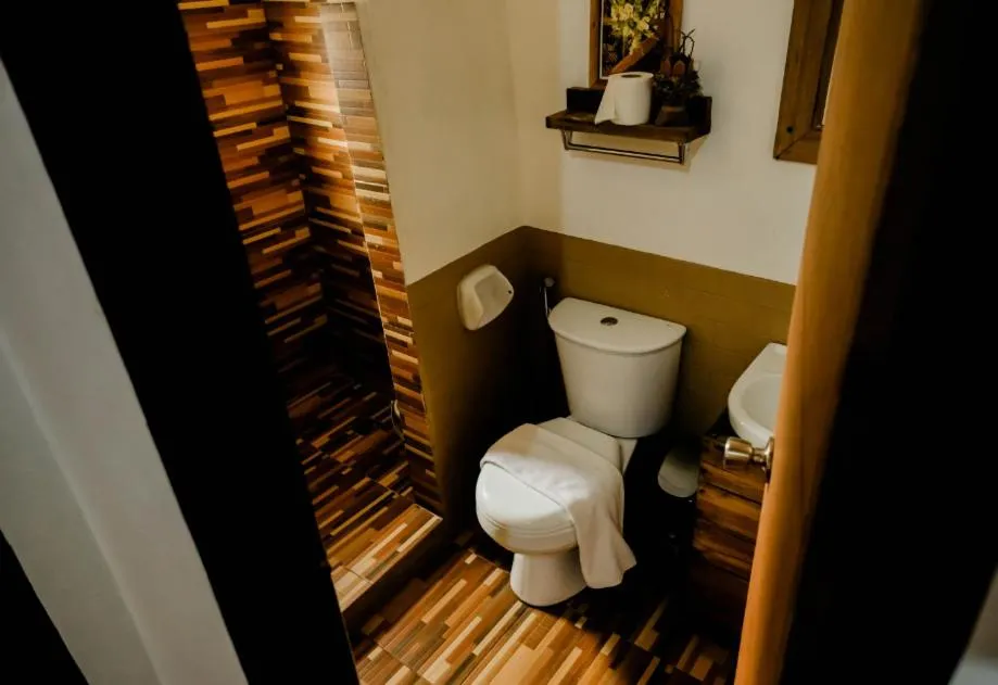 Toilet in Spacio Caliraya Bed & Breakfast