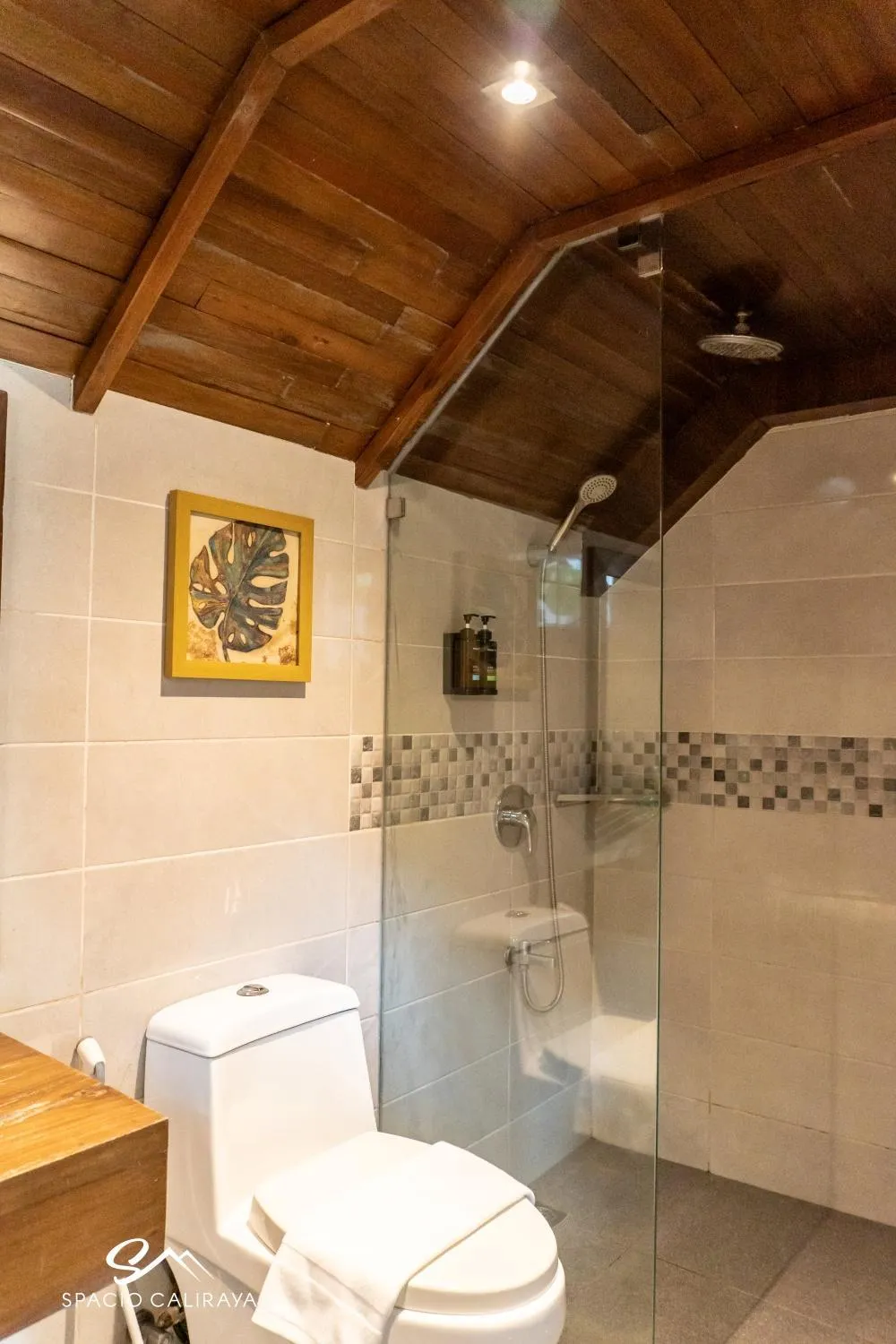 Shower in Spacio Caliraya Bed & Breakfast