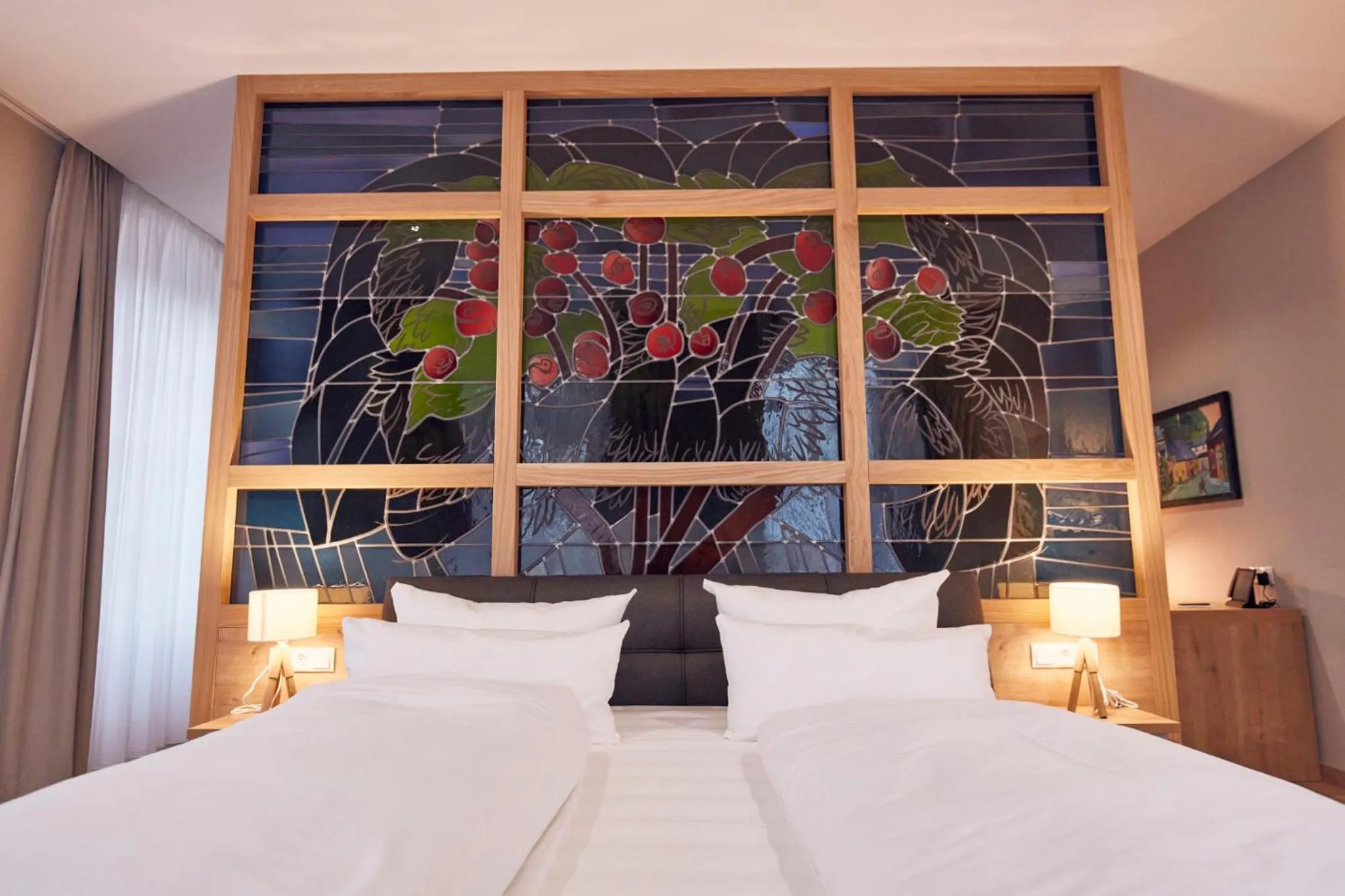 Photo of the whole room, Bed in Seehotel Maria Laach