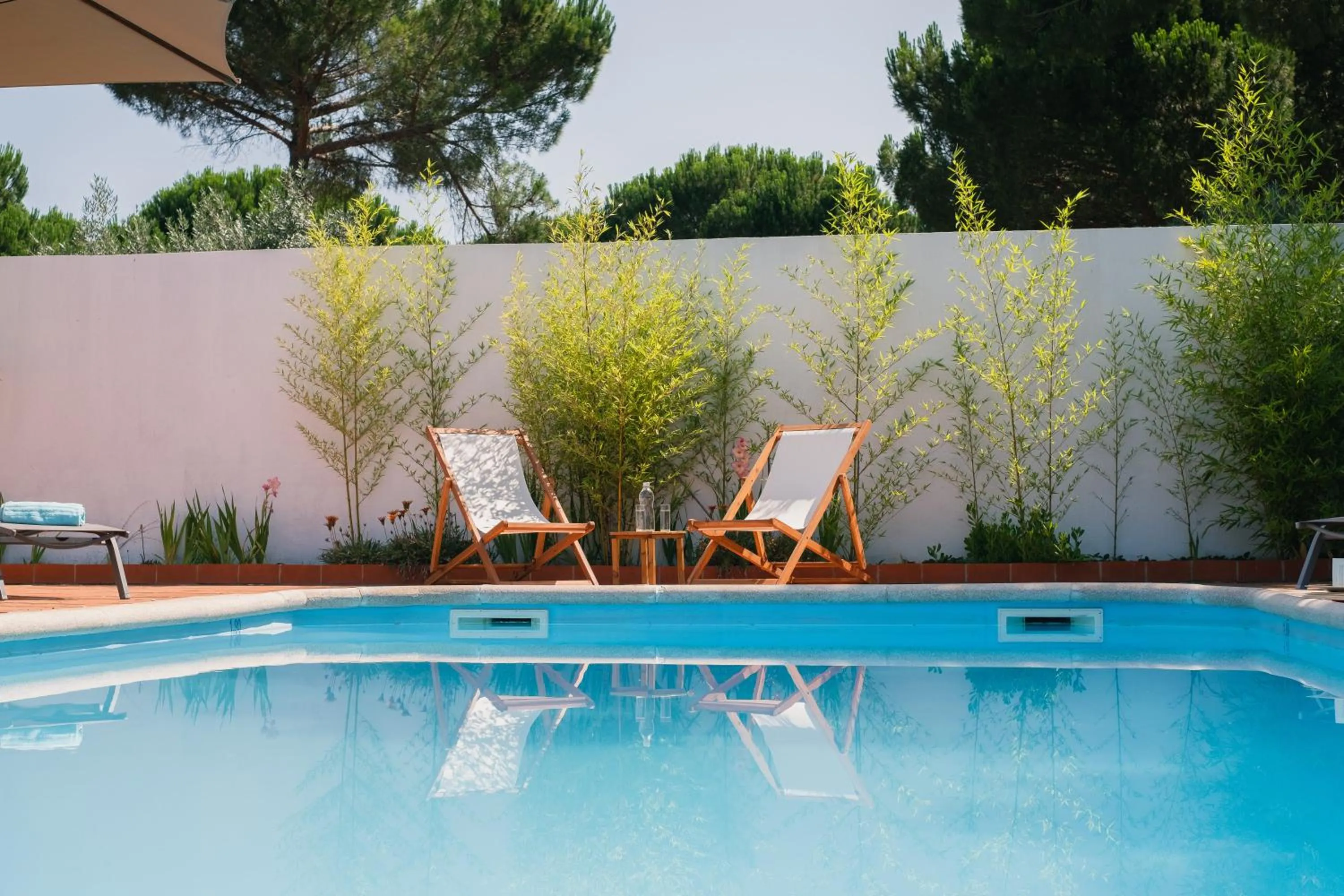 Pool view in AmendoeirasHouse-SustainableLiving