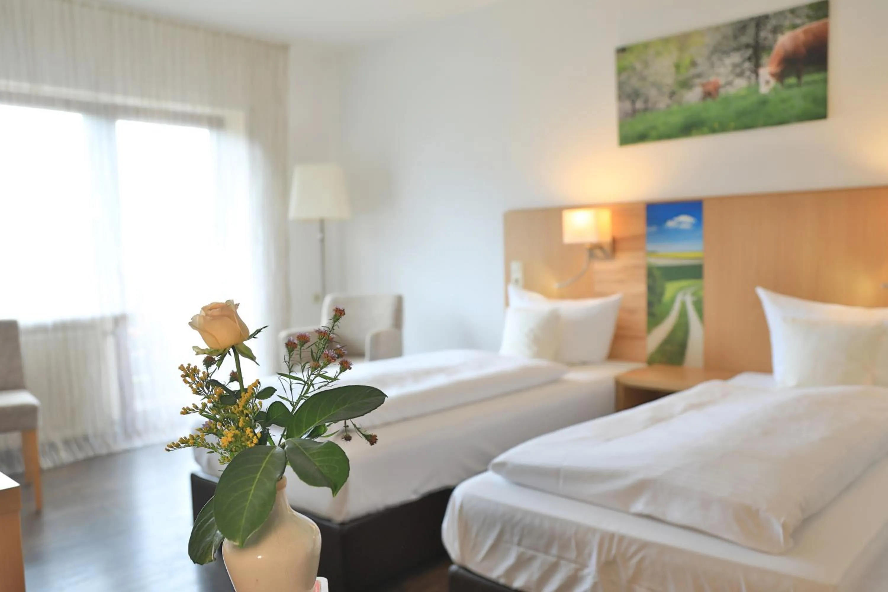 Photo of the whole room, Bed in Landidyll Hotel Zum Alten Schloss