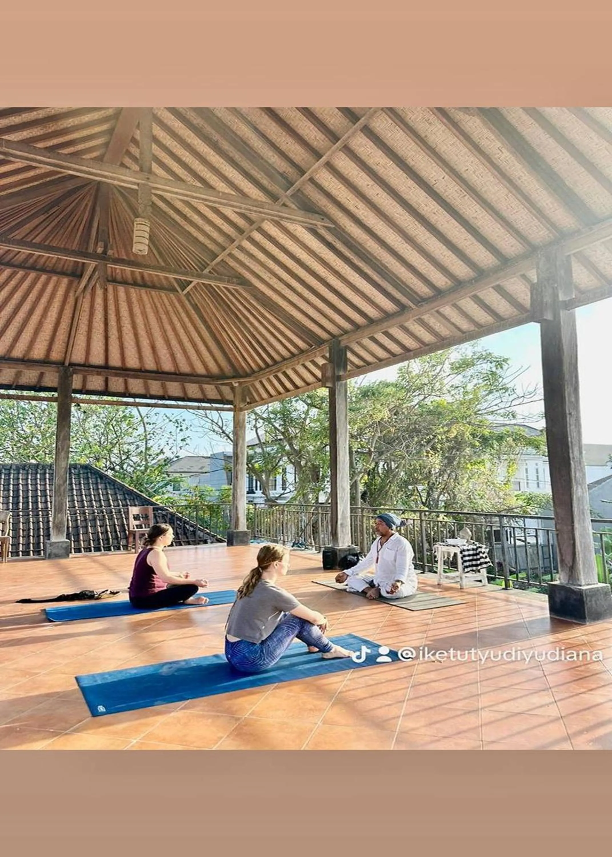 group of guests in Bali Eco Living Yoga Healing Meditation and Retreat Center