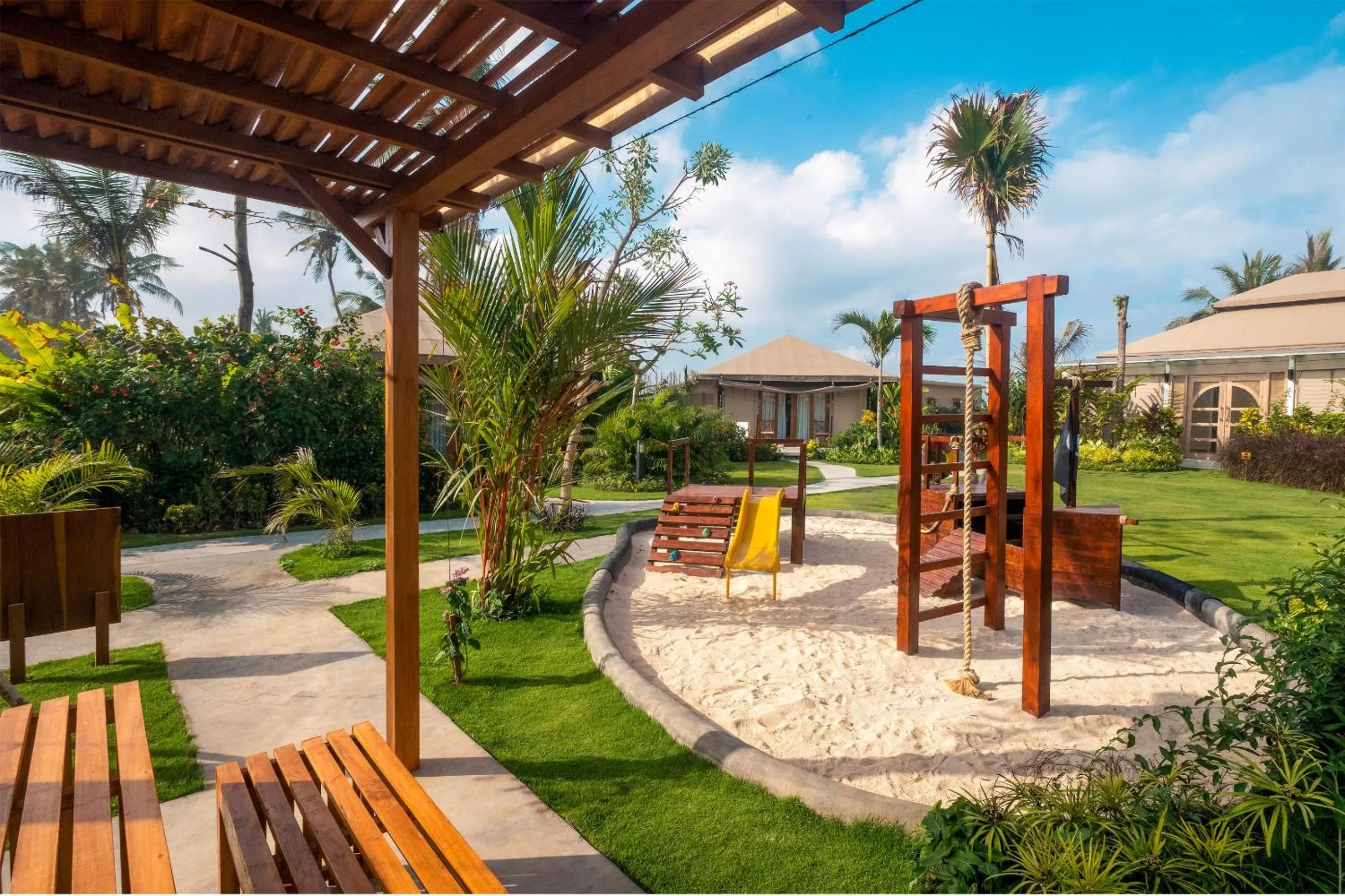 Children play ground in Bali Beach Glamping