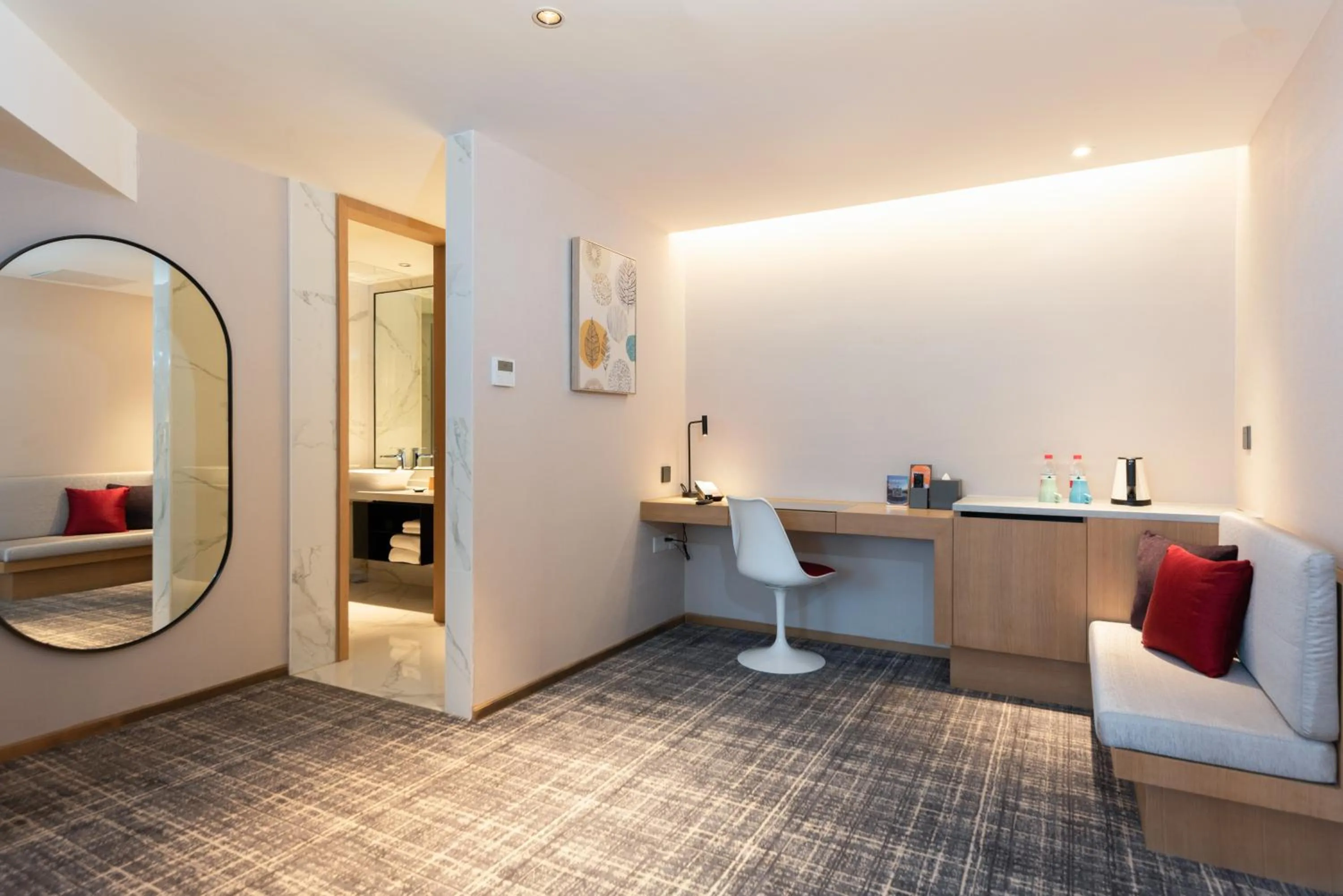 Seating area in Xence hotel near Xiamen Airport & SM Mall