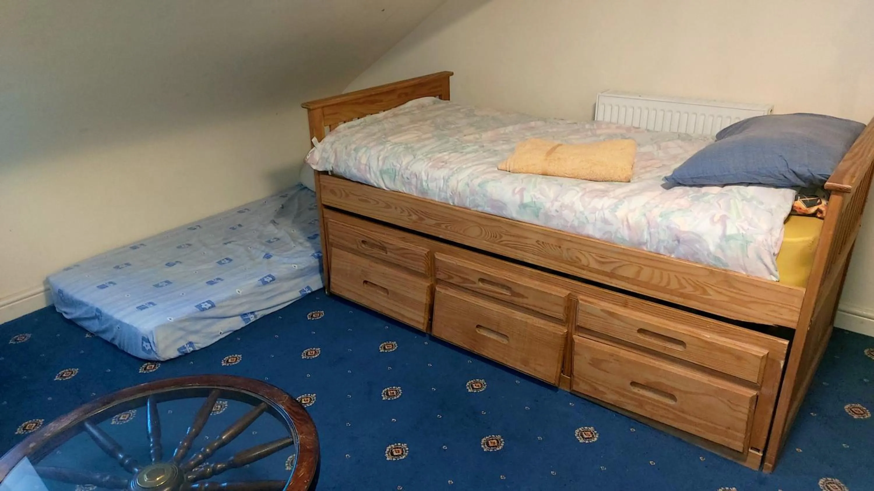 Bed in Phoenix Nights Guest House