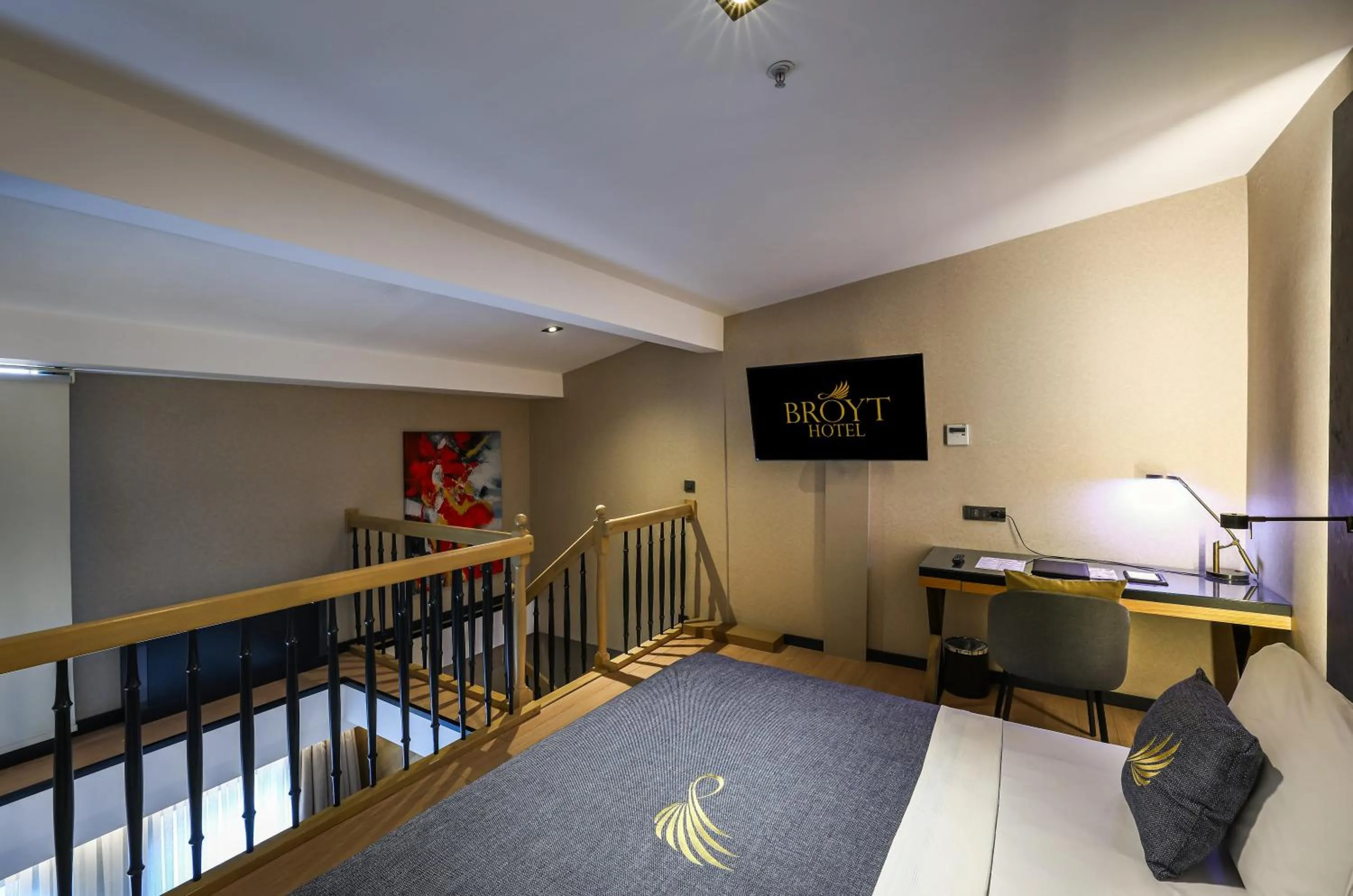 Bedroom, Bed in Broyt Hotel