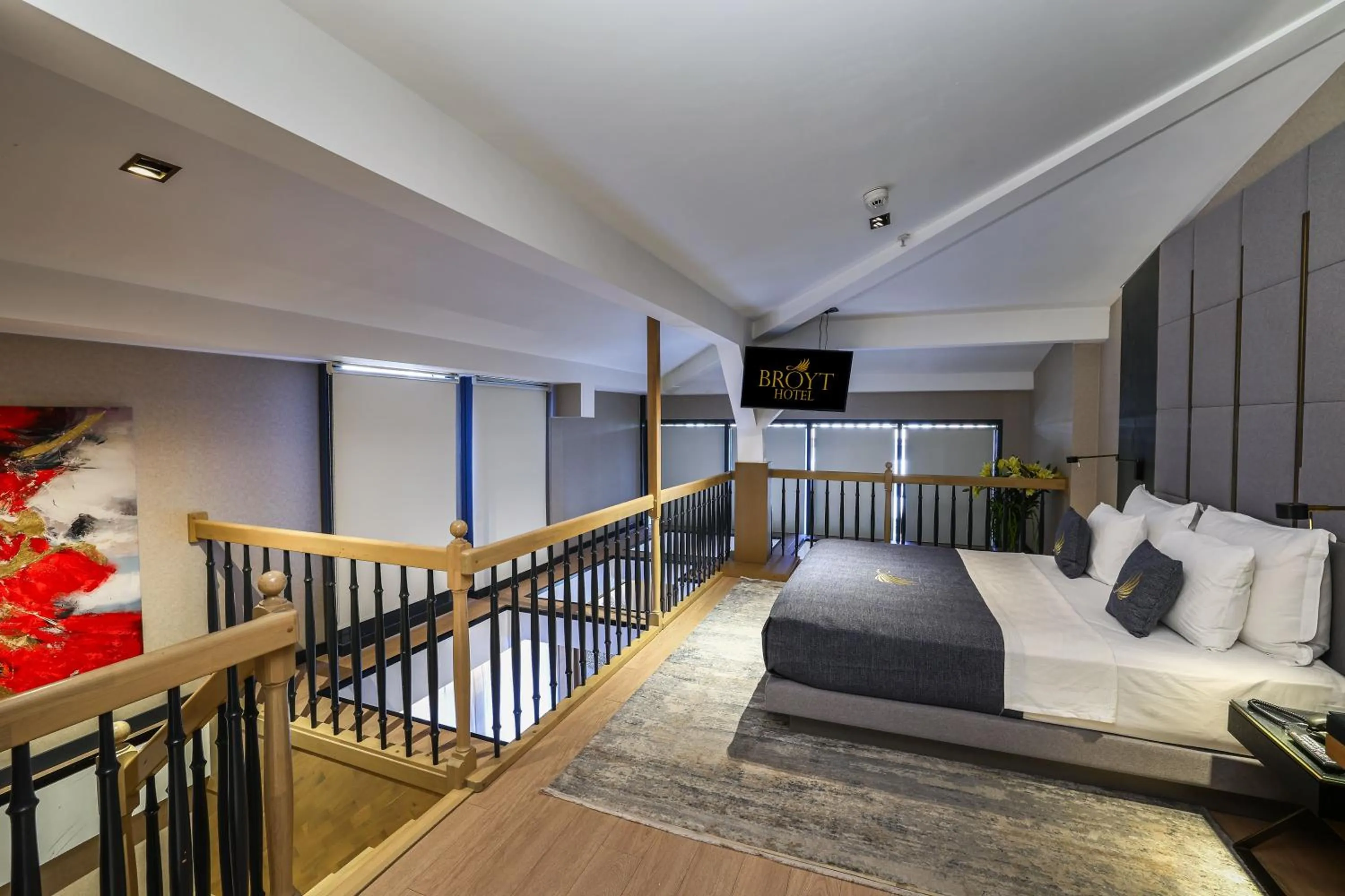 Bedroom, Bed in Broyt Hotel