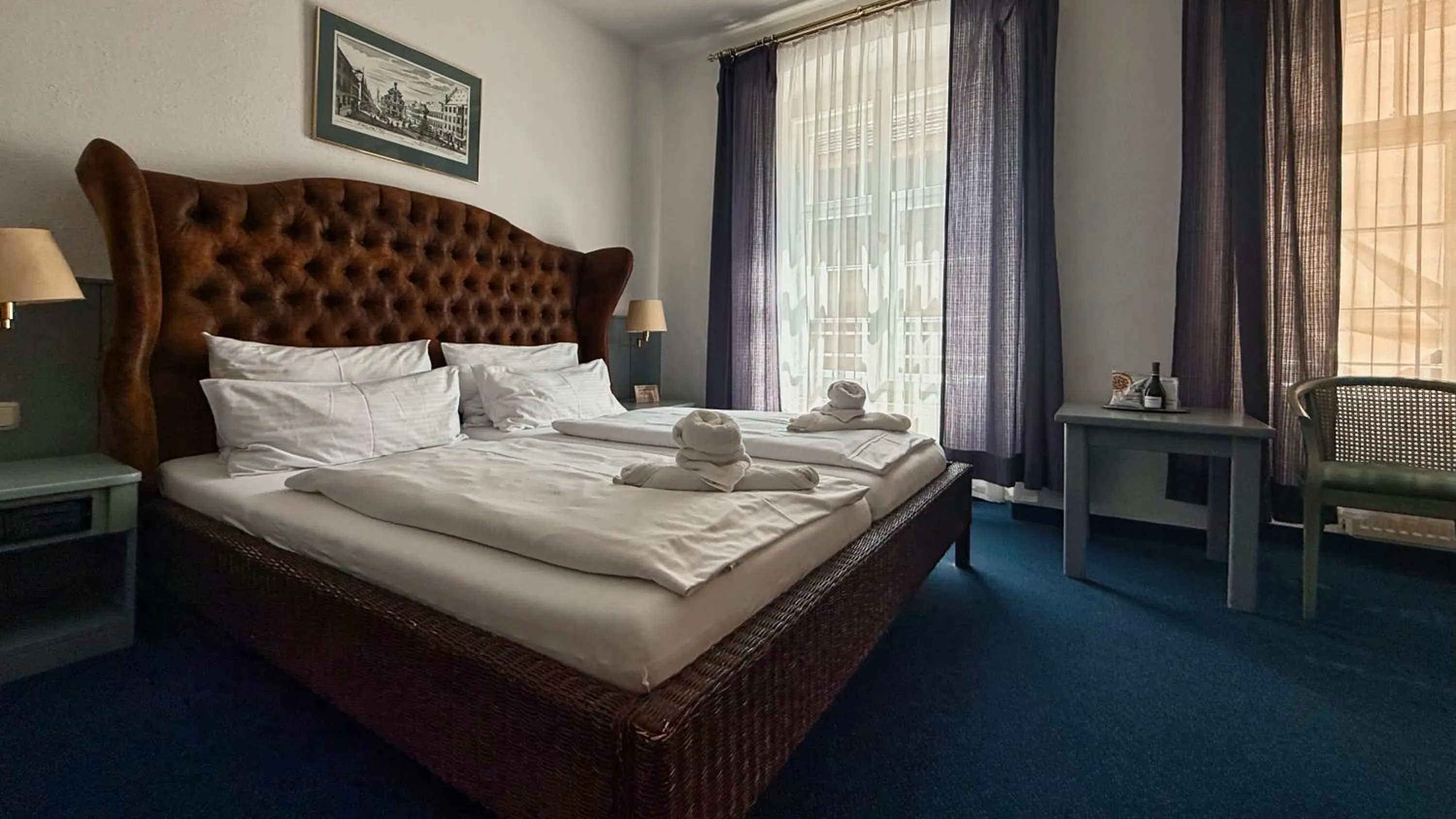 Bed in Altstadthotel Augsburg