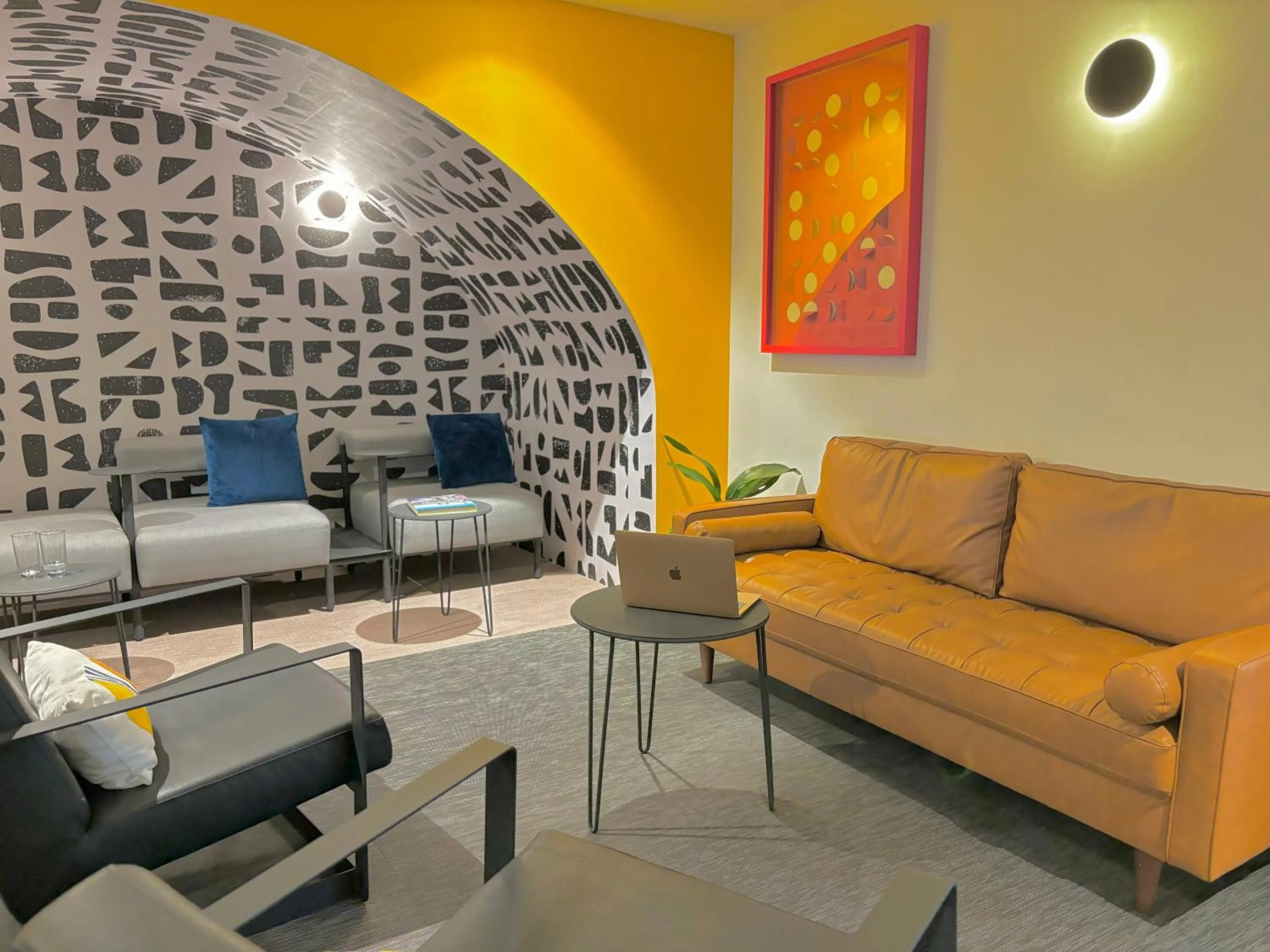 Seating area in Park Life Masaryk