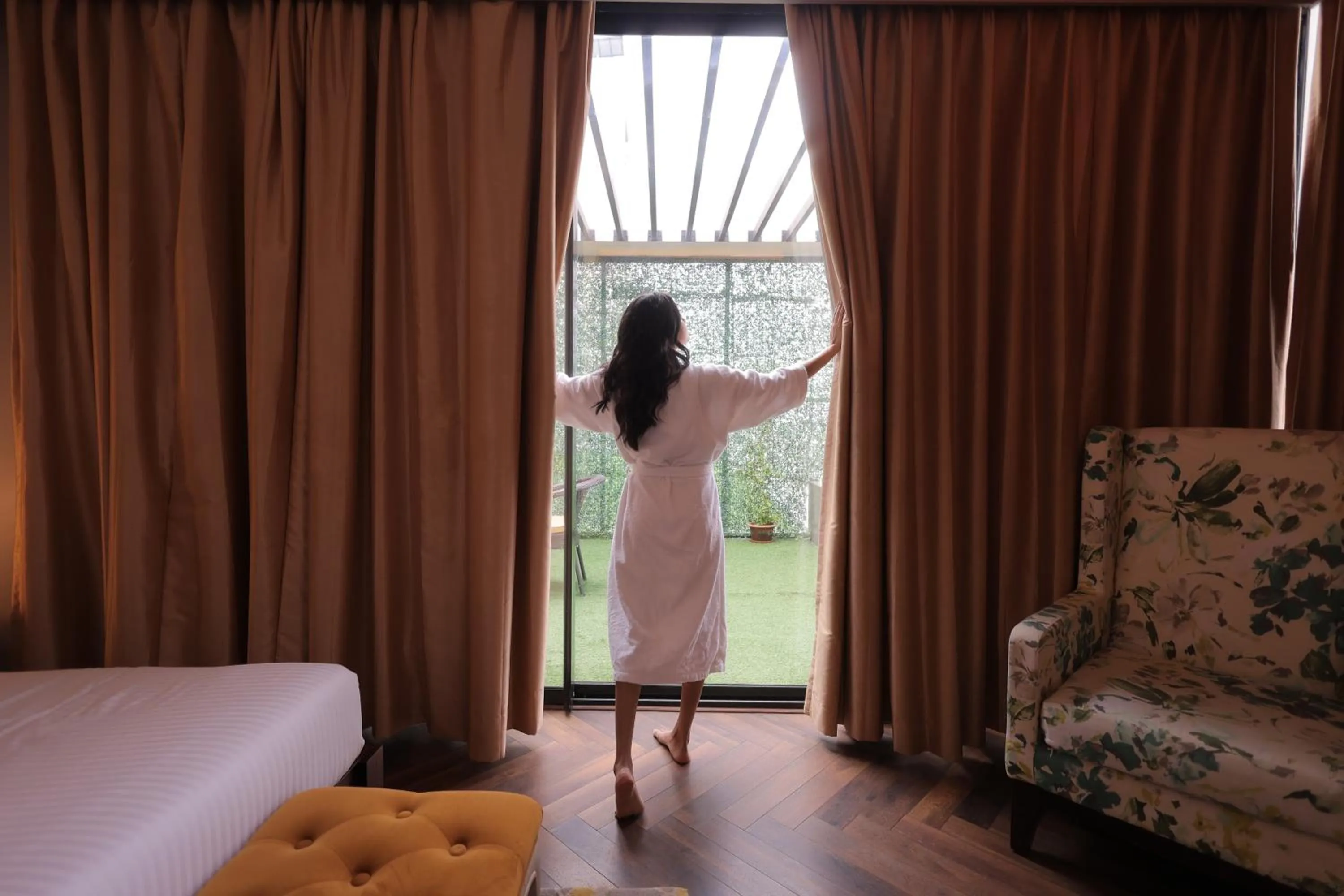 View (from property/room), Bed in Hotel Polo Towers Agartala