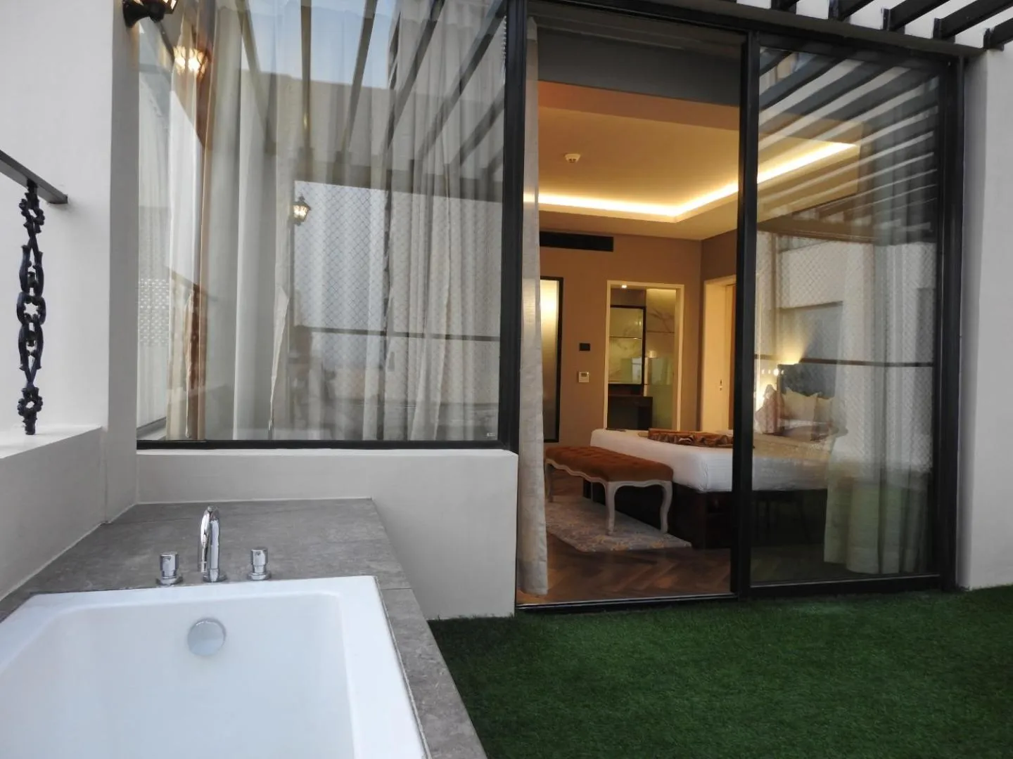 Balcony/Terrace, Bed in Hotel Polo Towers Agartala