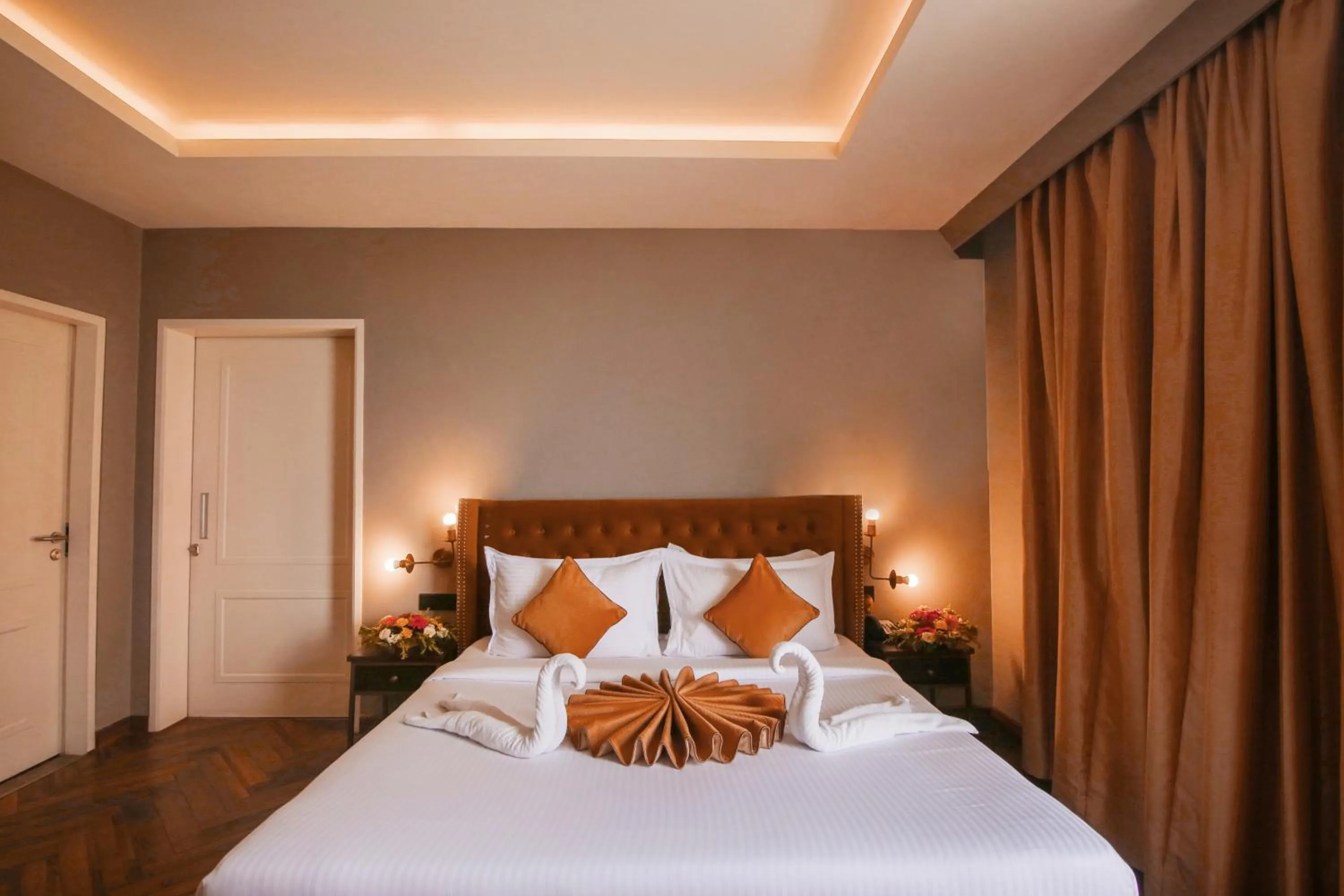 Bed in Hotel Polo Towers Agartala