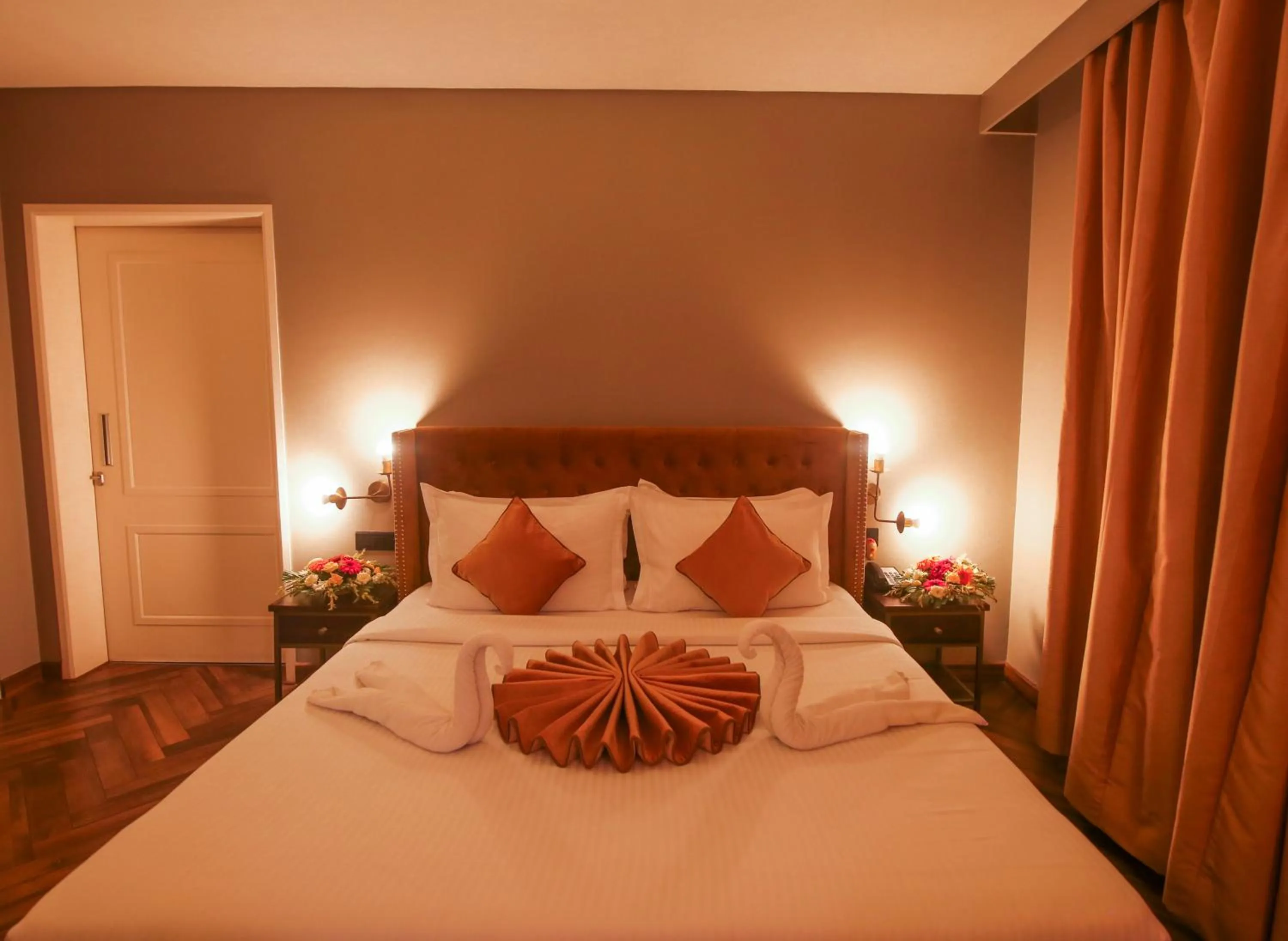 Bed in Hotel Polo Towers Agartala