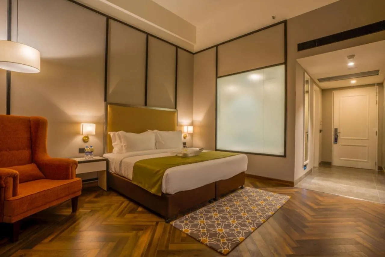 Bed in Hotel Polo Towers Agartala