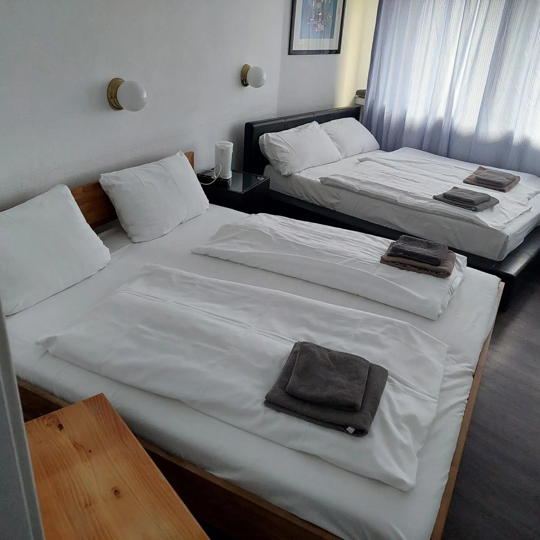 Bed in Hotel Berliner Hof