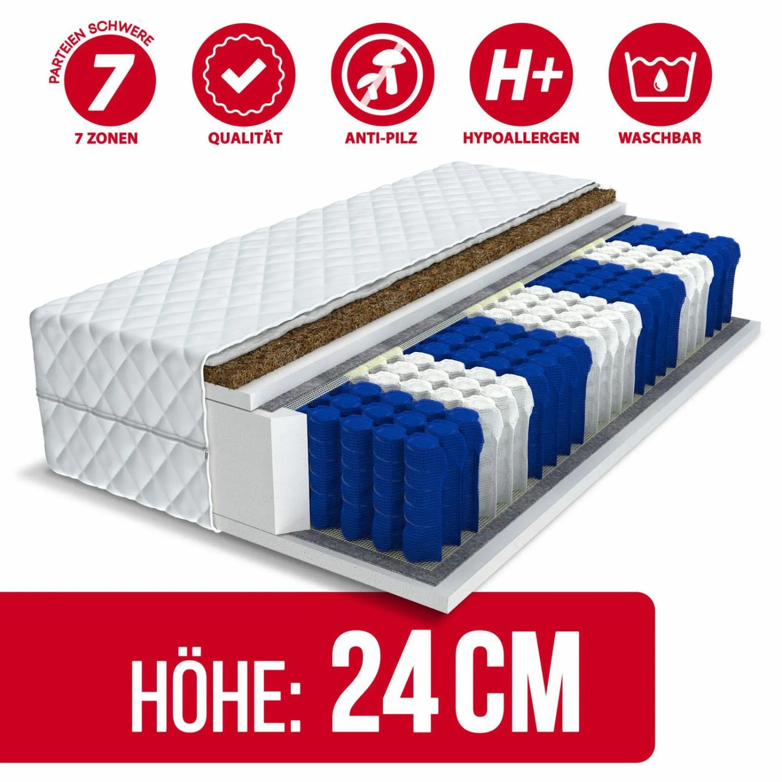 Bed in Hotel Berliner Hof