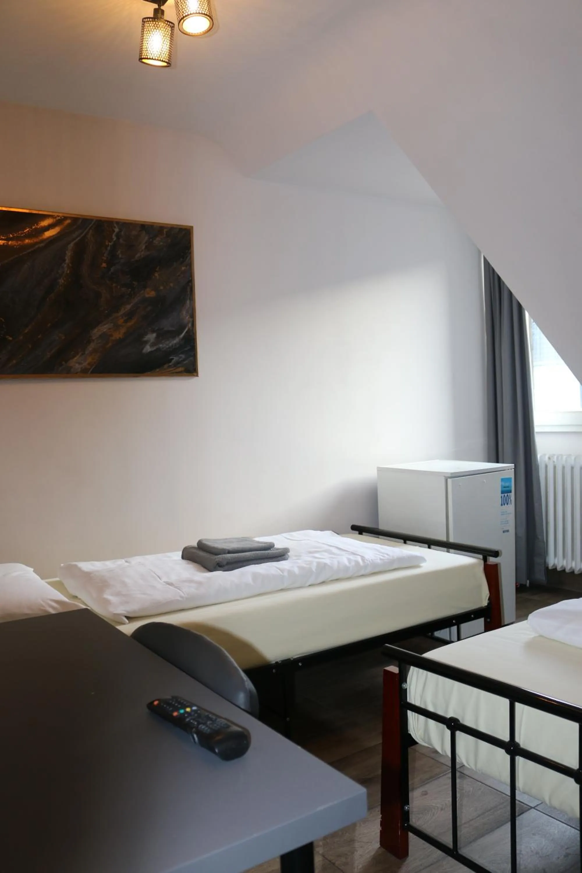 Bed in Hotel Berliner Hof