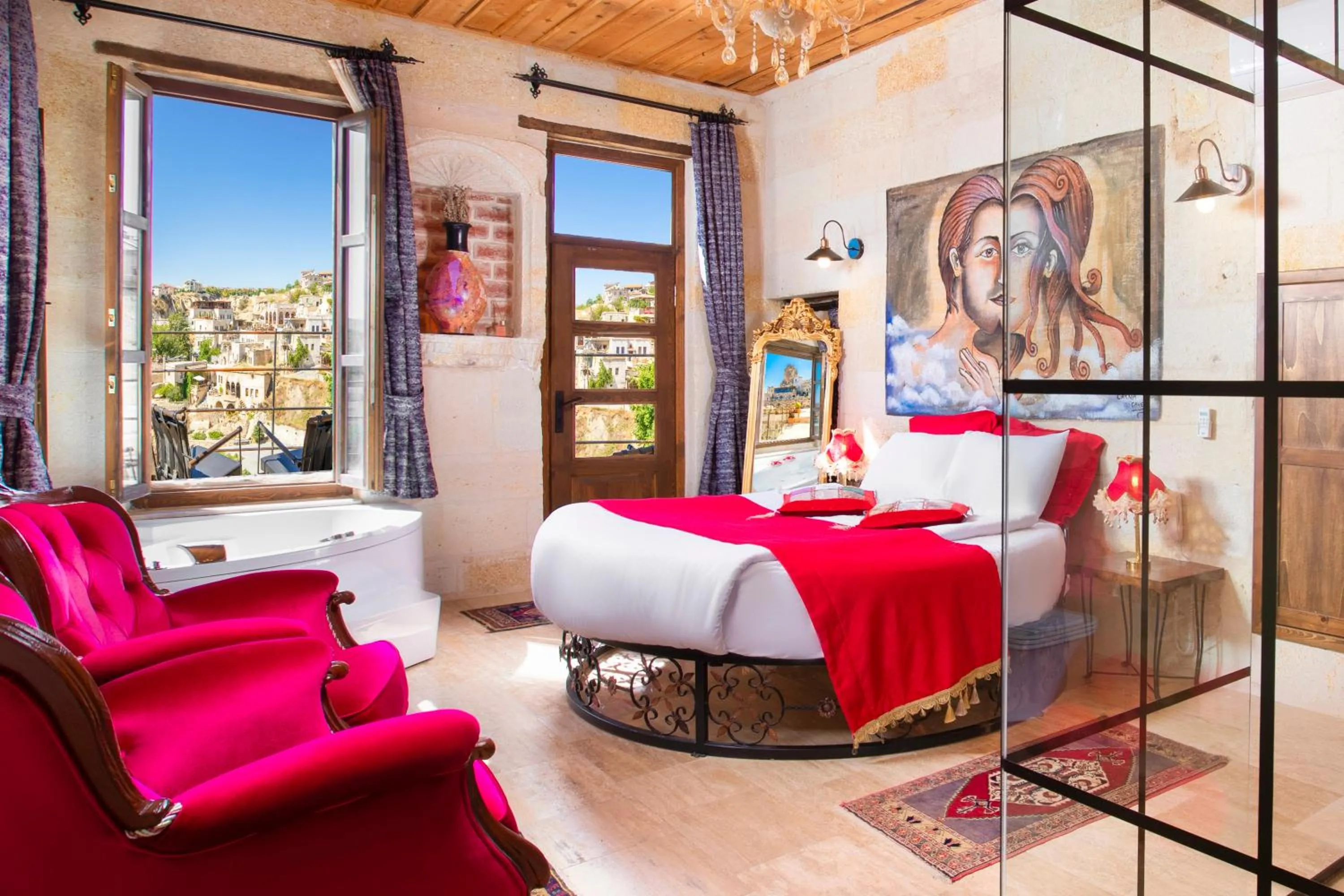 Bed in Carna Cave Hotel Cappadocia Only Adult