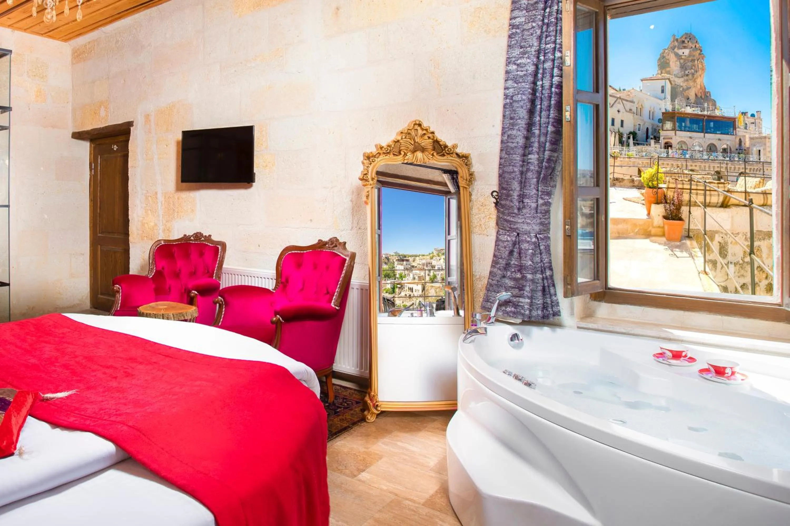 Bed in Carna Cave Hotel Cappadocia Only Adult