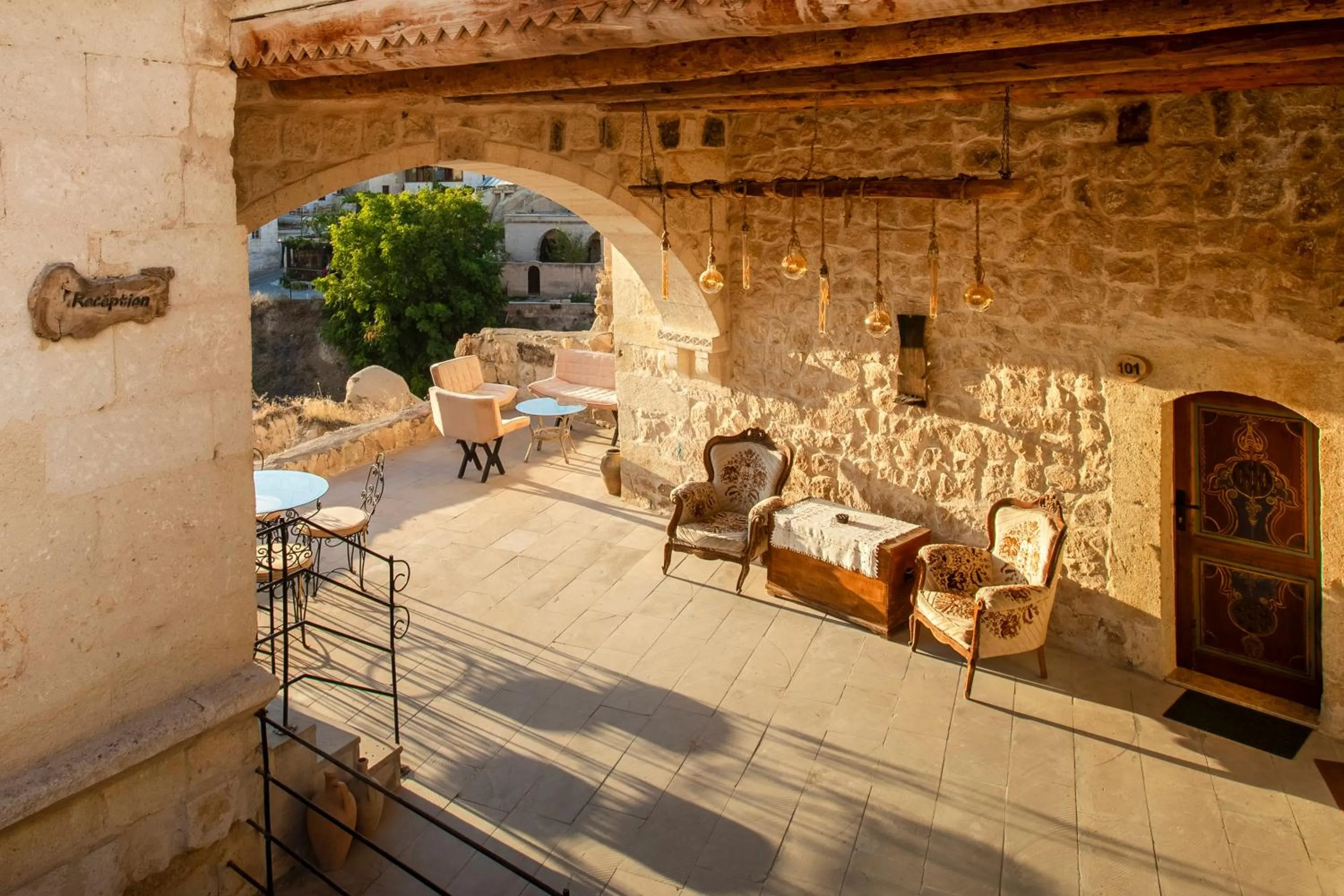 Patio in Carna Cave Hotel Cappadocia Only Adult