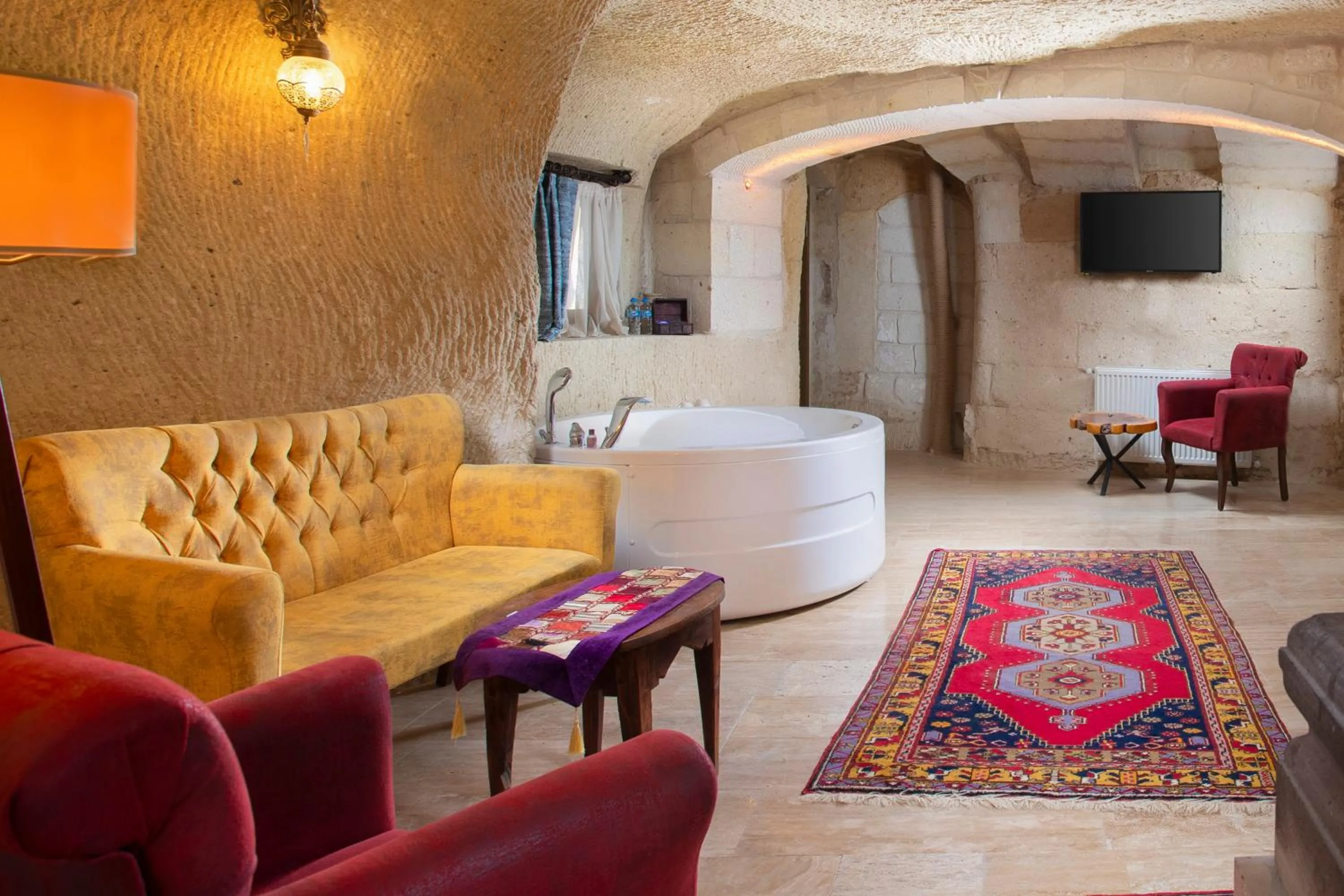 Seating area in Carna Cave Hotel Cappadocia Only Adult