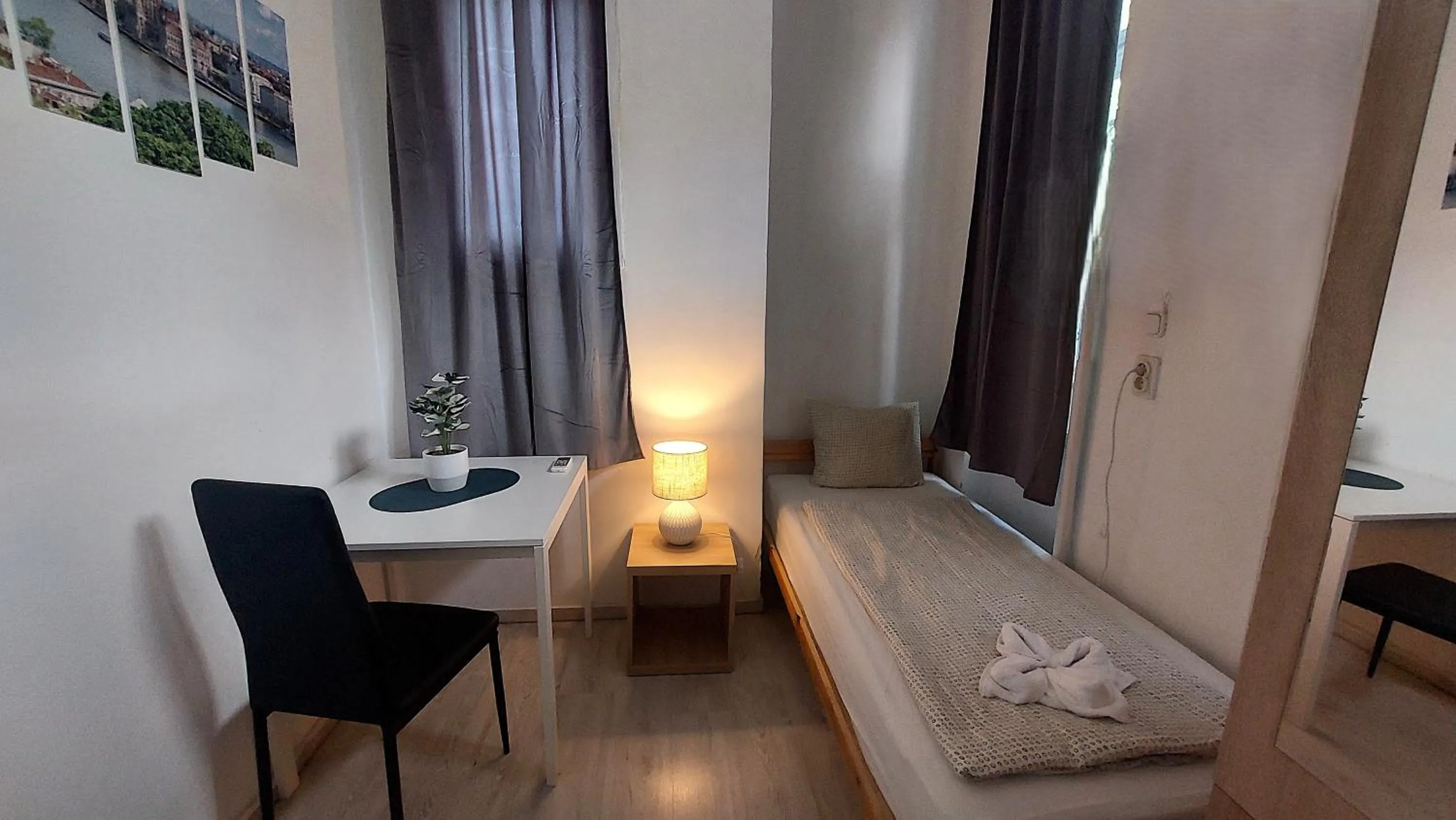 Bed in GoodMo Budapest Smart Rooms