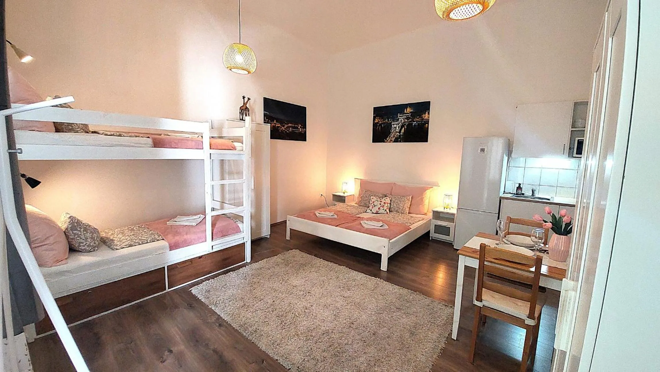 Bed in GoodMo Budapest Smart Rooms