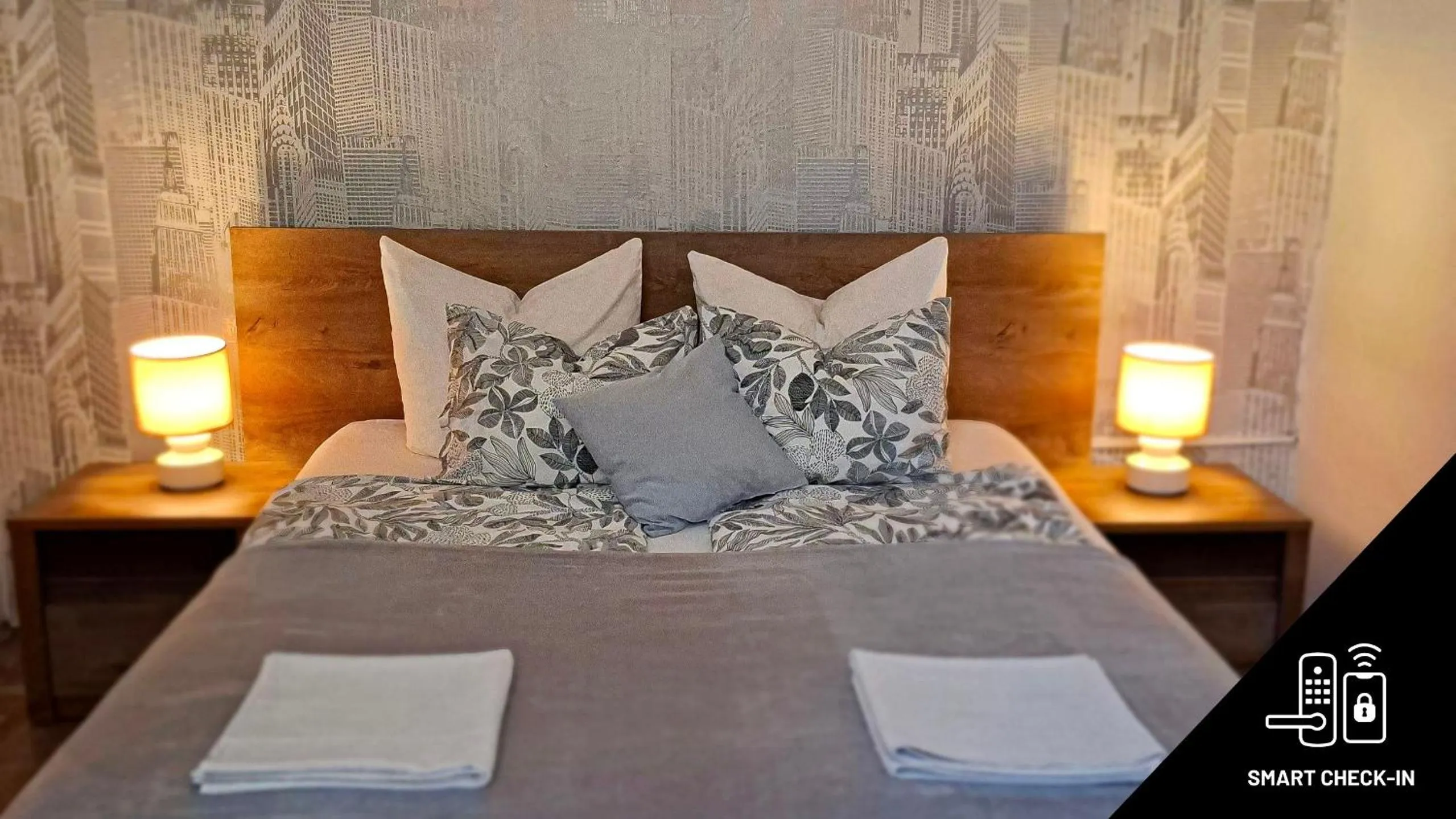 Bed in Black Sheep Budapest Smart Rooms