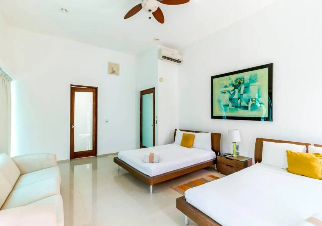 Bedroom, Bed in Private Pool Villa, Walk to Beach & 5th Ave