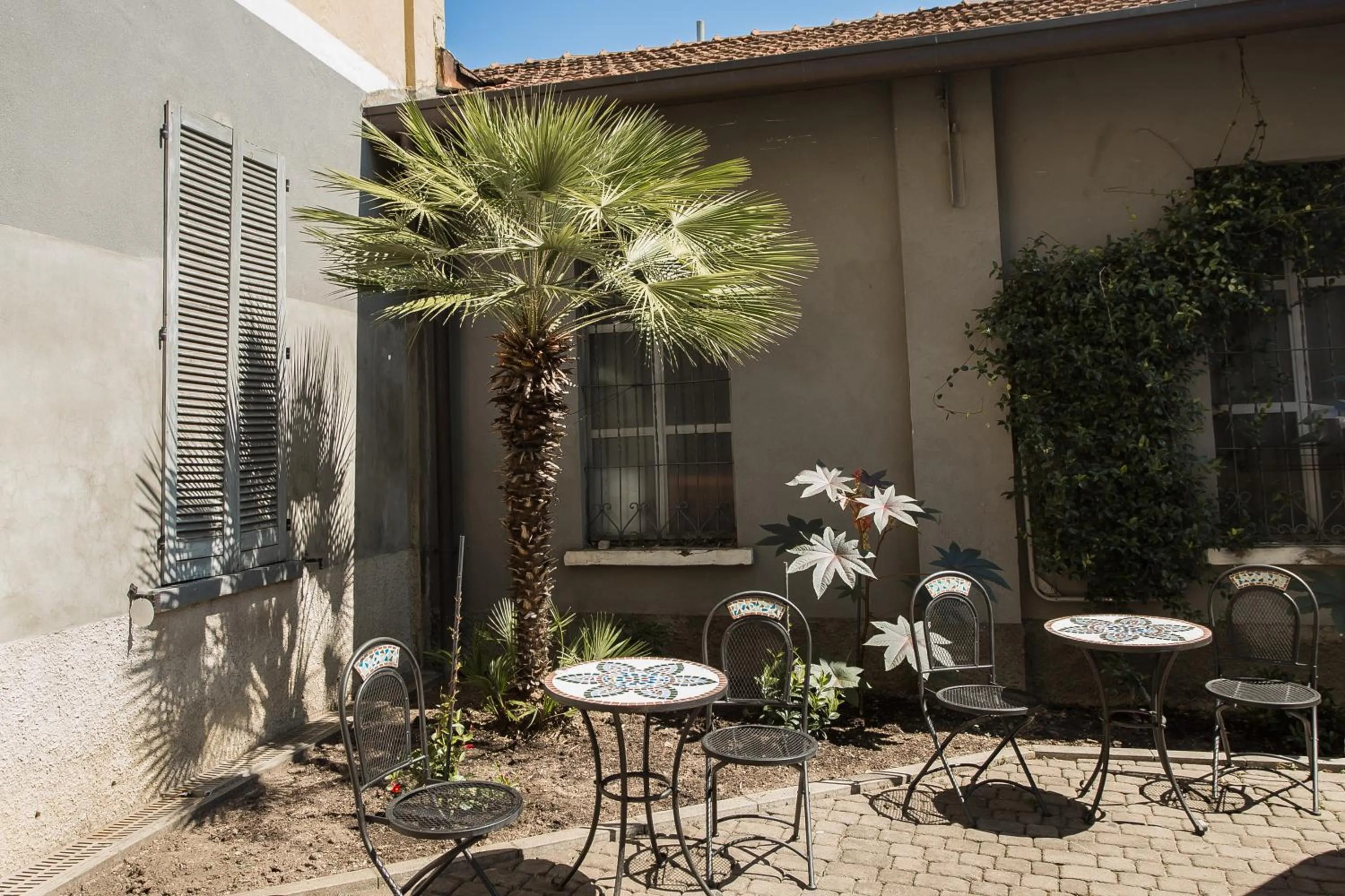 Garden view in Hotel Amico