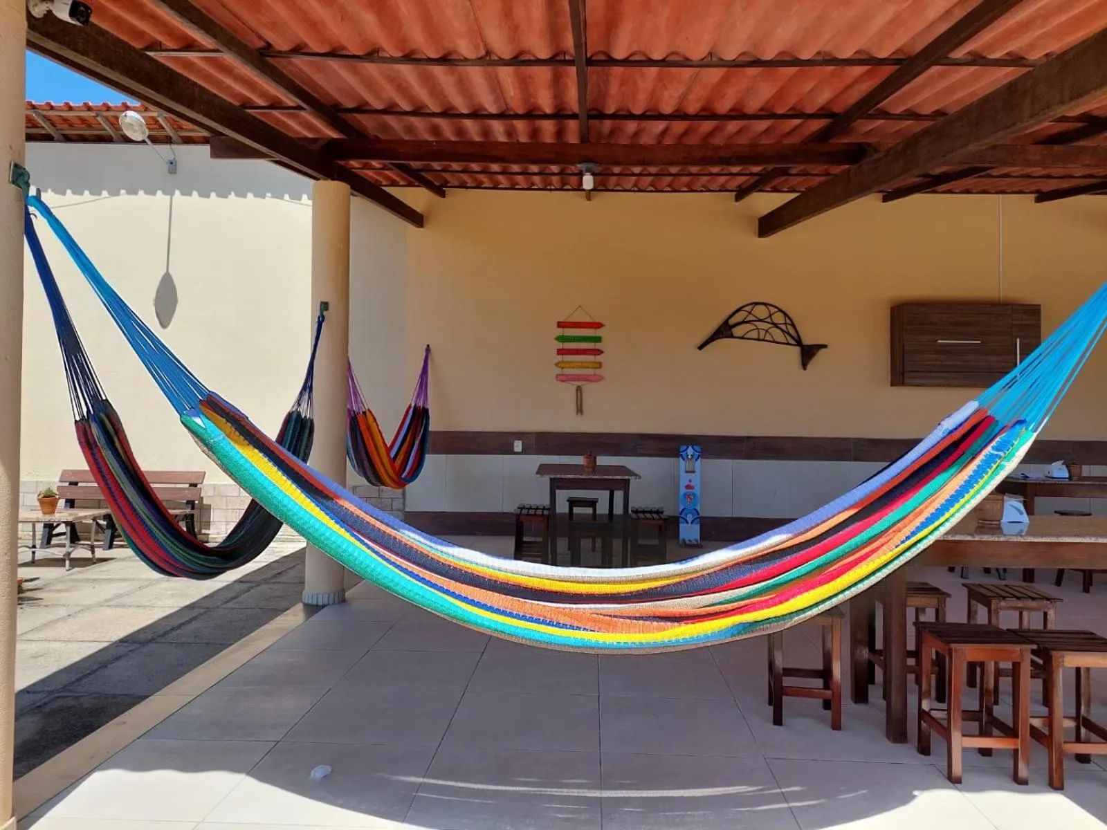 Seating area in Pousada Sonho de Mar