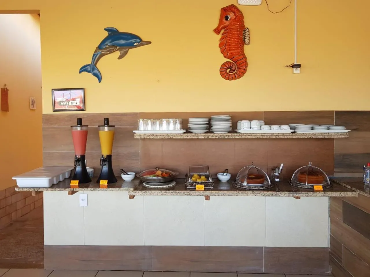 Buffet breakfast in Pousada Sonho de Mar