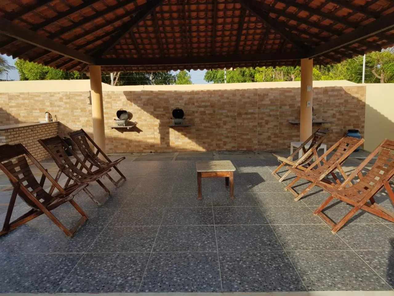 Seating area in Pousada Sonho de Mar
